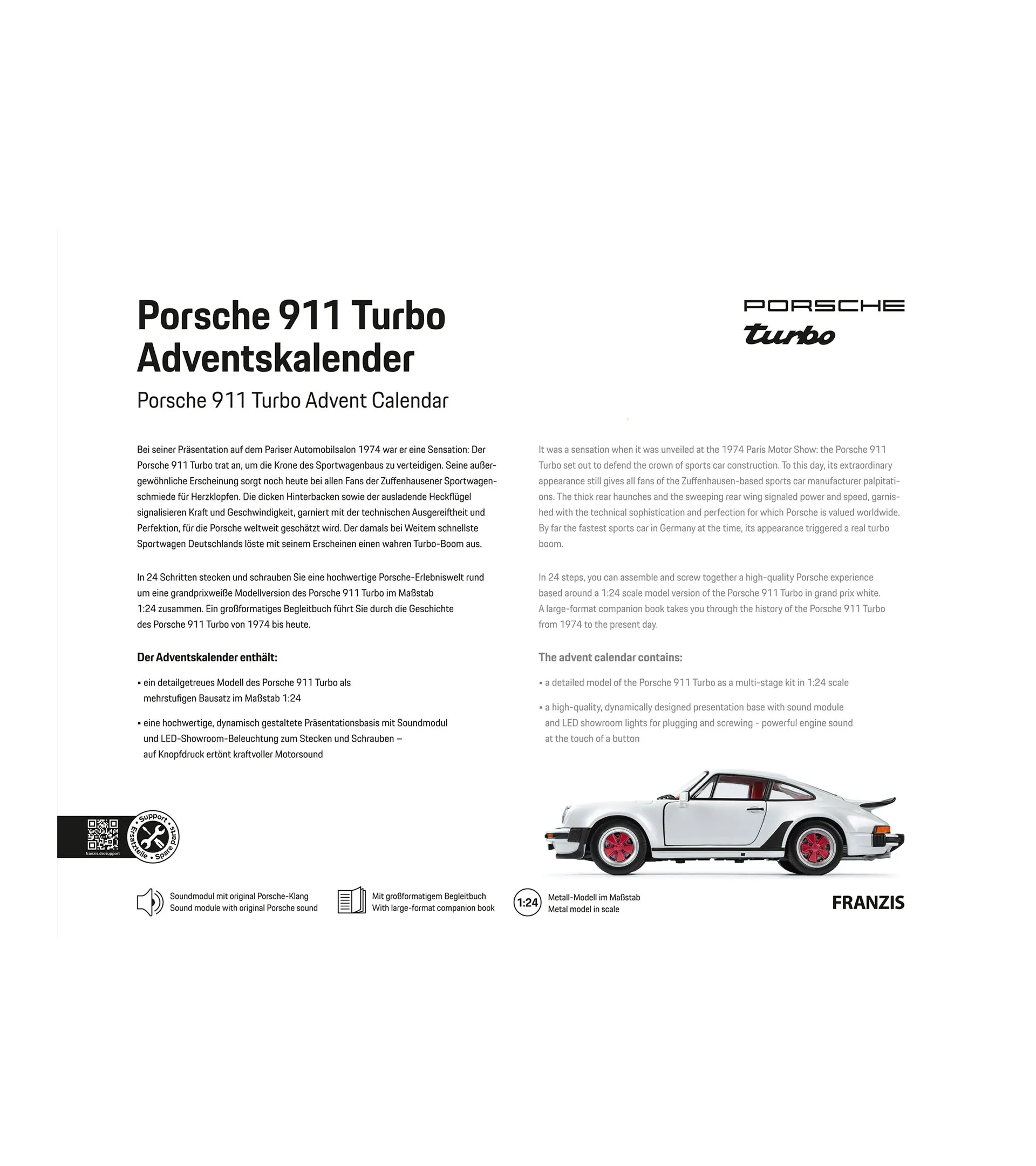 Calendario de Adviento del Porsche 911 Turbo  2