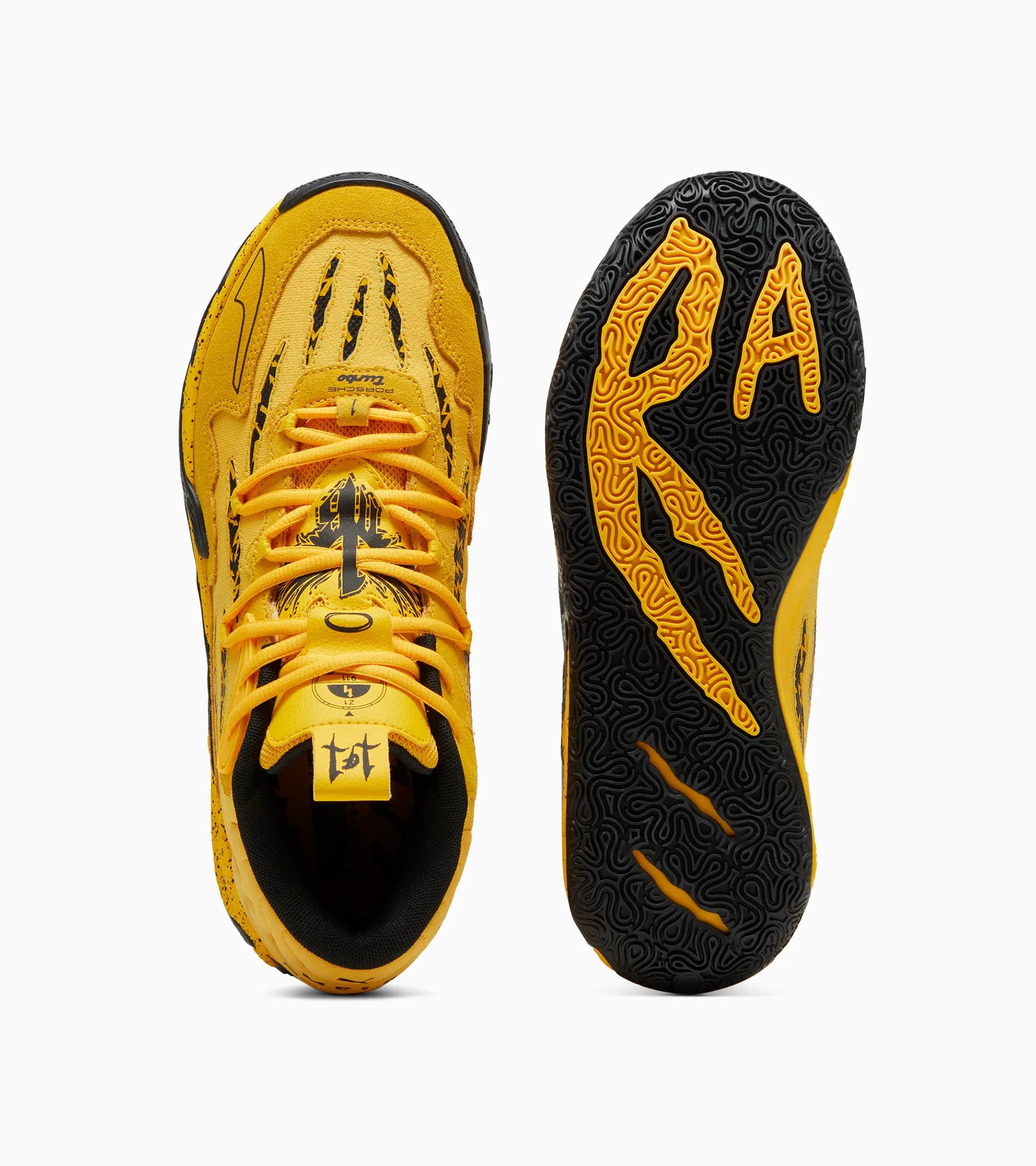 Mb Men's Black And Yellow Basketball Shoes