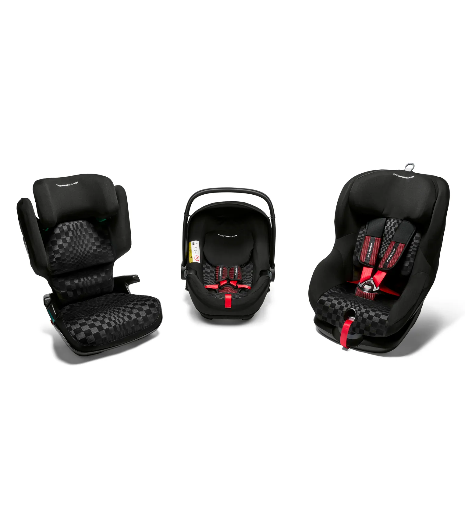 Child seat cover in Pasha Black/Darksilver design Porsche Kid Seat i-Size  3