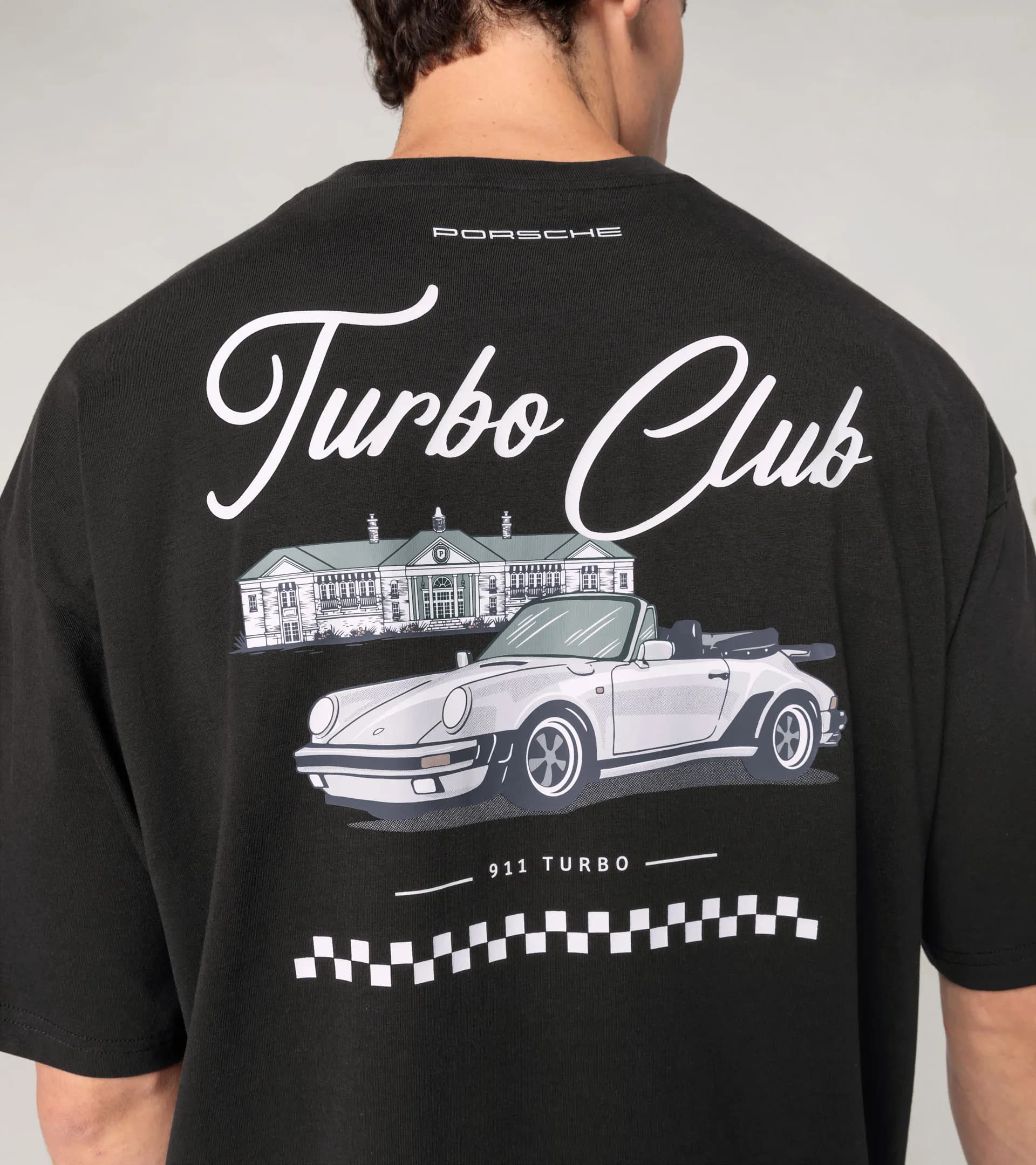 Porsche Turbo Club Back Print Graphic T-Shirt – Porsche Turbo  5