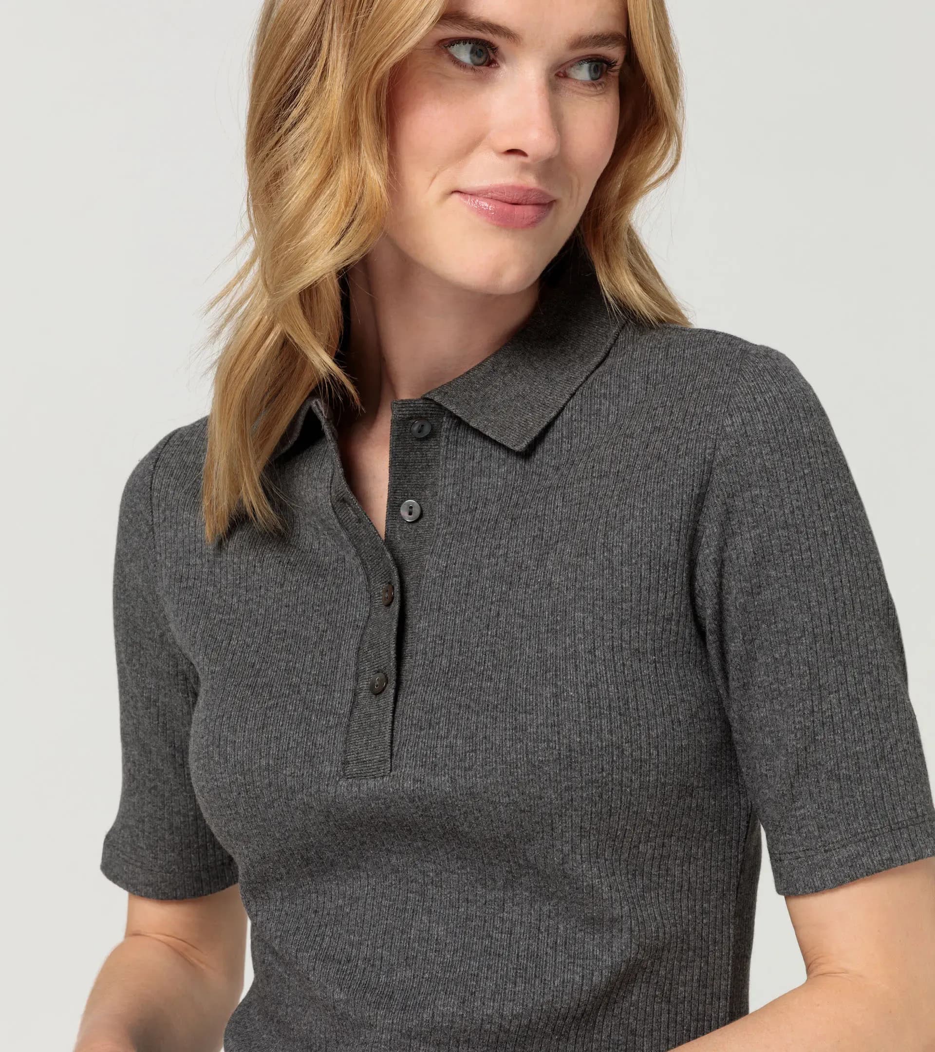 Women's polo outlet shirts without buttons