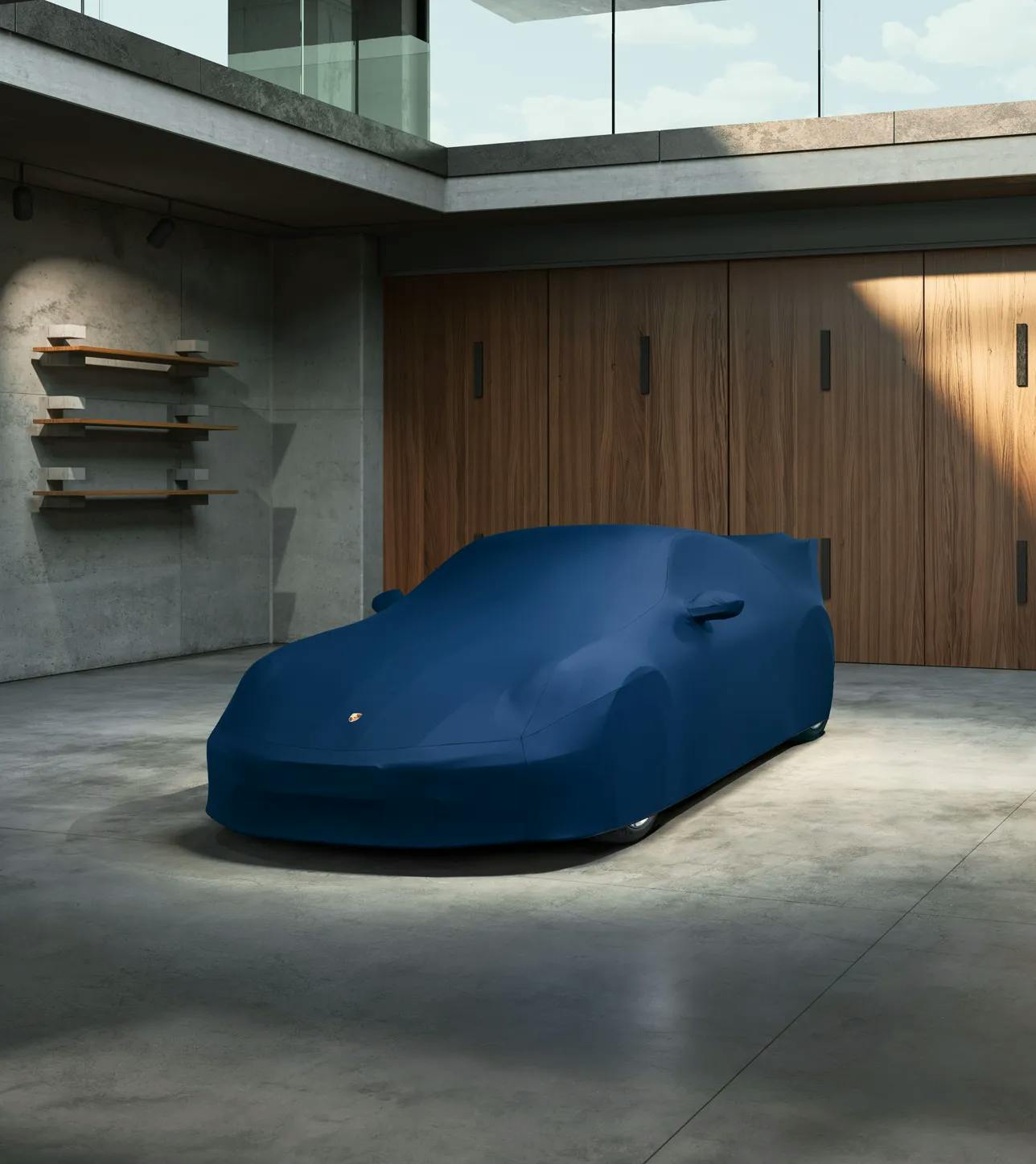 Porsche Outdoor Car Cover for 911 (992) in Blue thumbnail 0