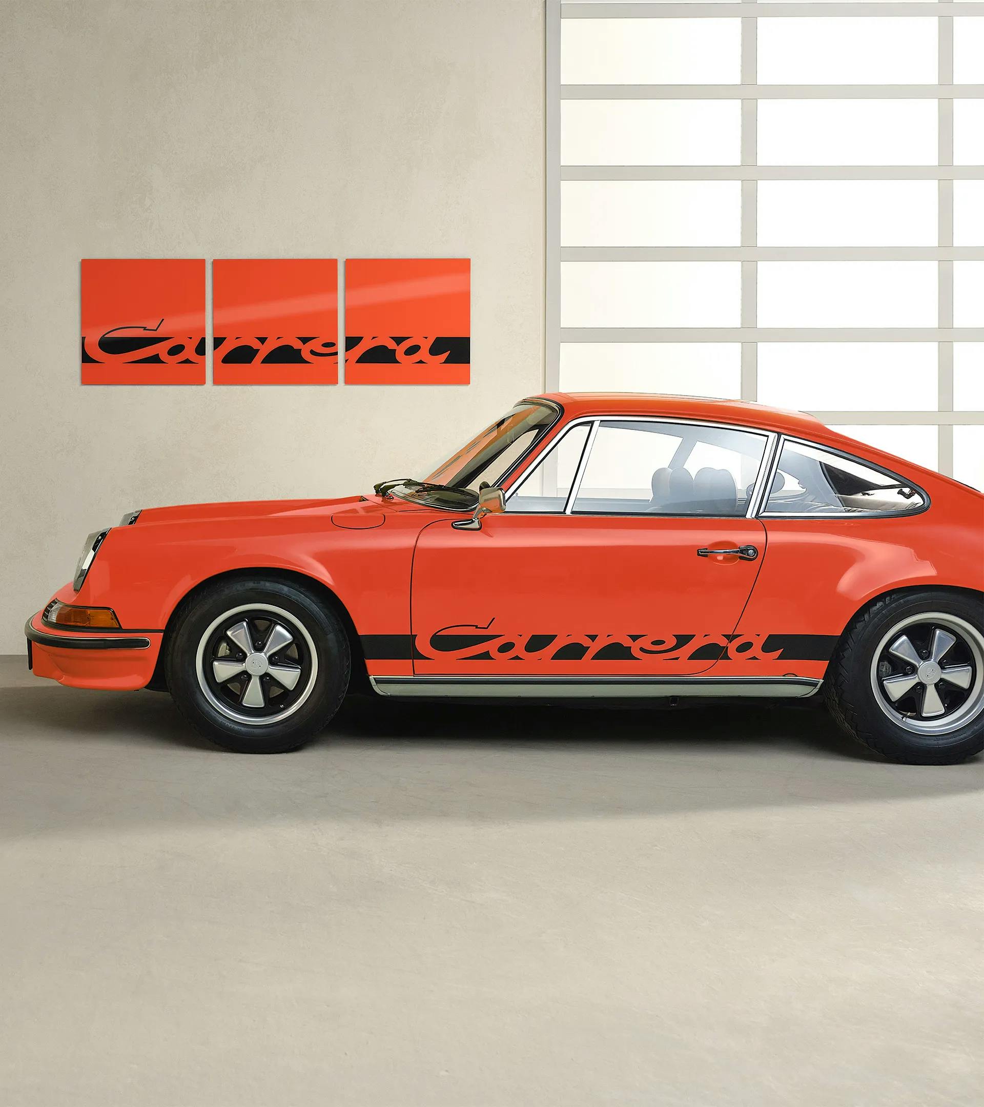 Tableau mural Porsche – Carrera Color Collection, Orange Sanguine ...