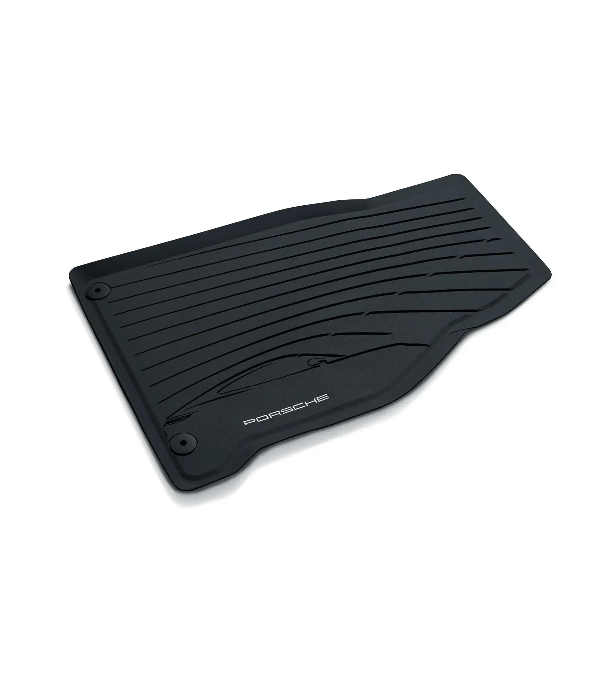 Jeu de 4 Tapis de Sol Gansés de Cuir Nubuck pour Porsche Macan