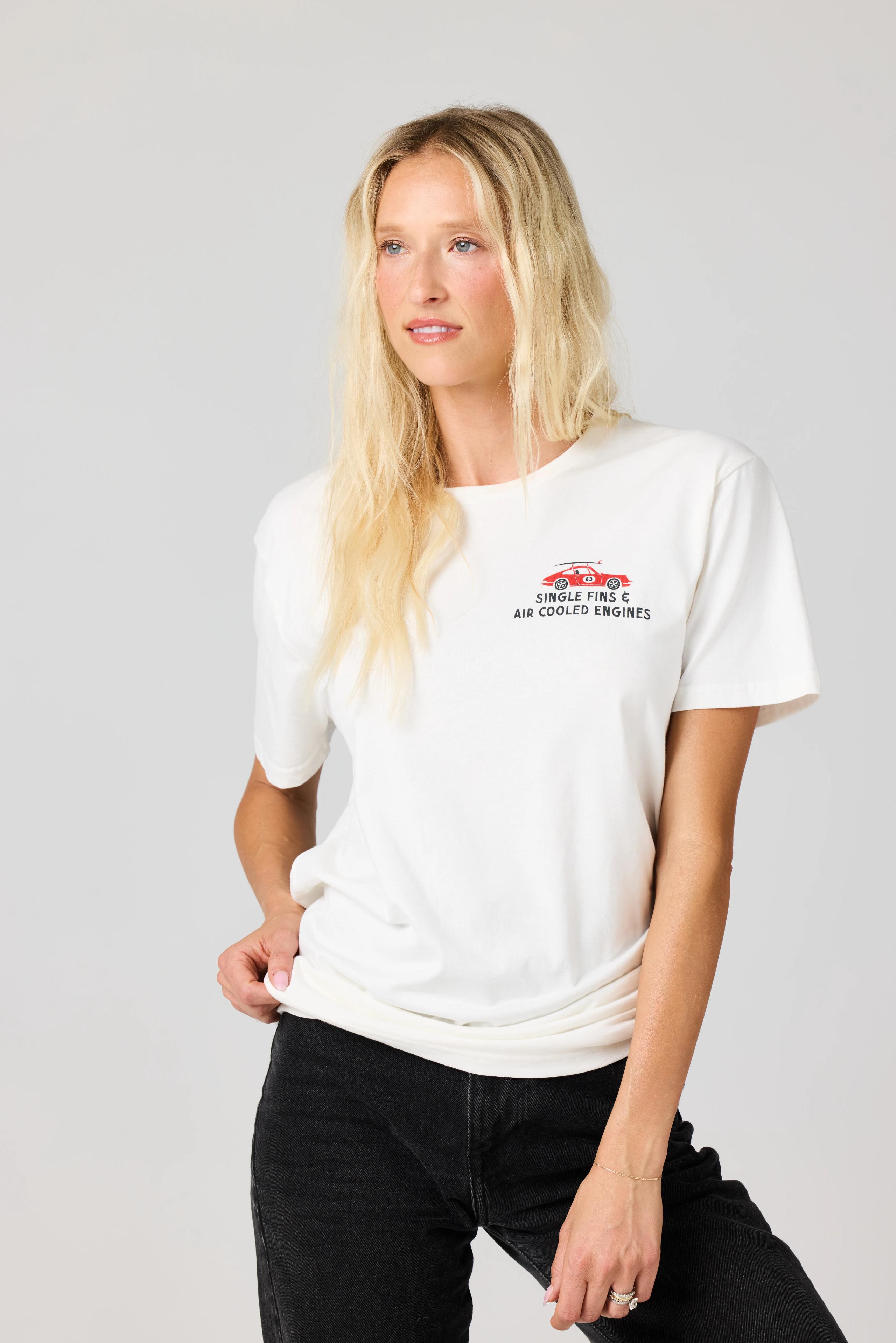 Porsche x Almond T-shirt "Single Fins & Air Cooled Engines" thumbnail 2