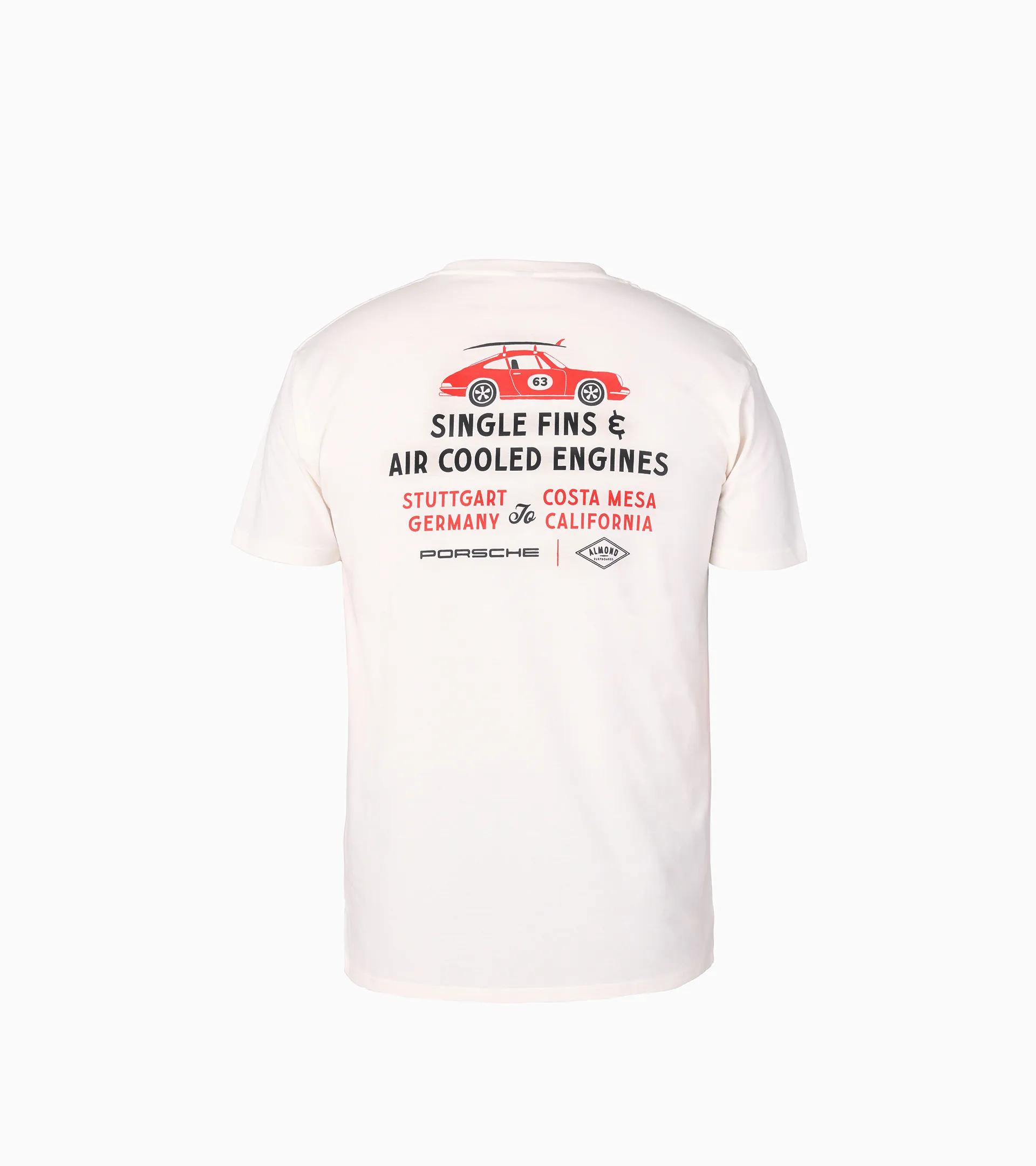 Porsche x Almond T-shirt "Single Fins & Air Cooled Engines" thumbnail 1