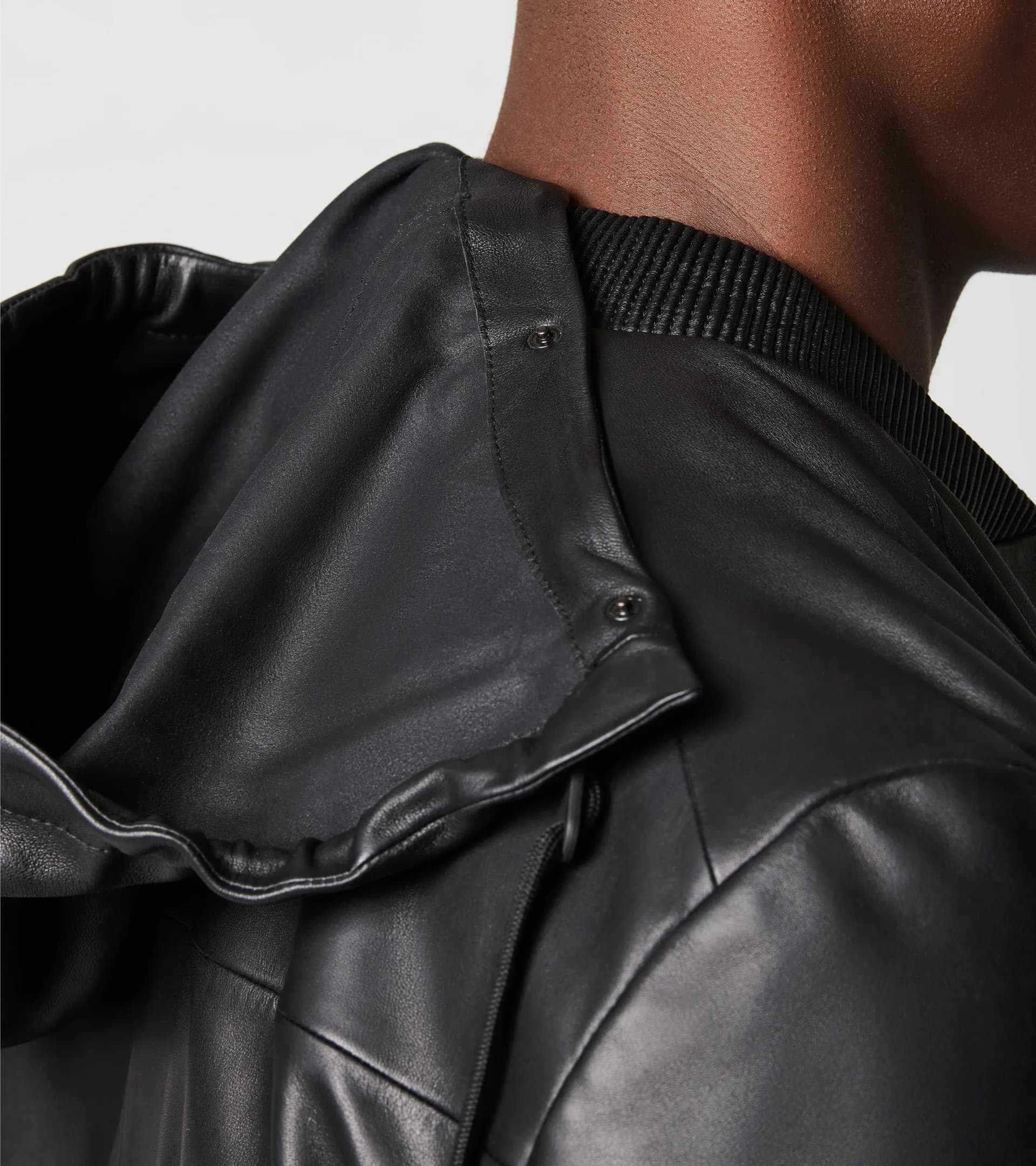 Hooded Leather Bomber 6