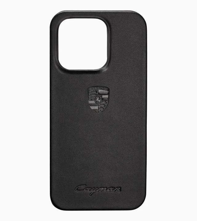 Snap On Case iPhone 14 Pro Leder Cayman
