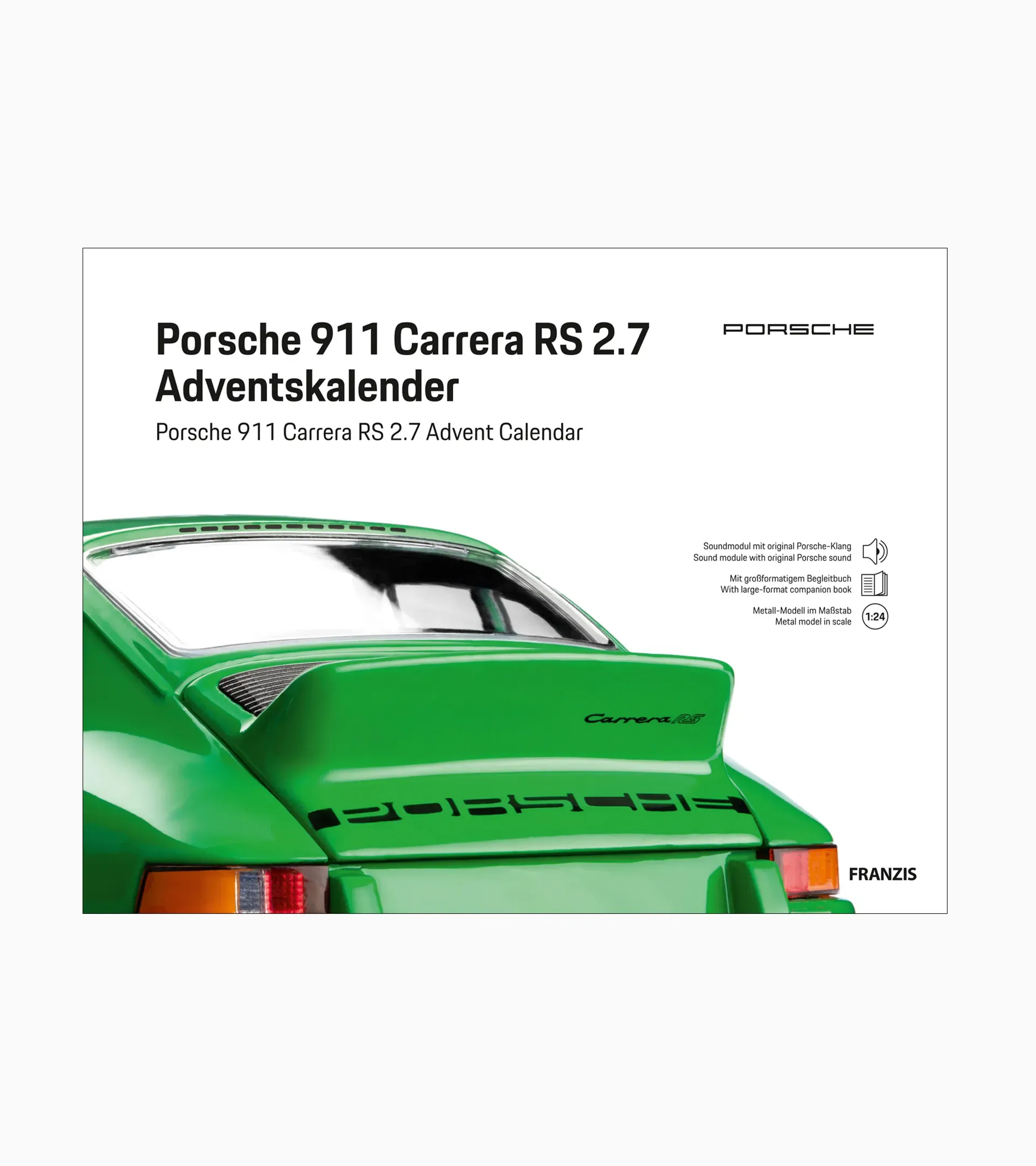 Porsche 911 Carrera RS 2.7 advent calendar 2