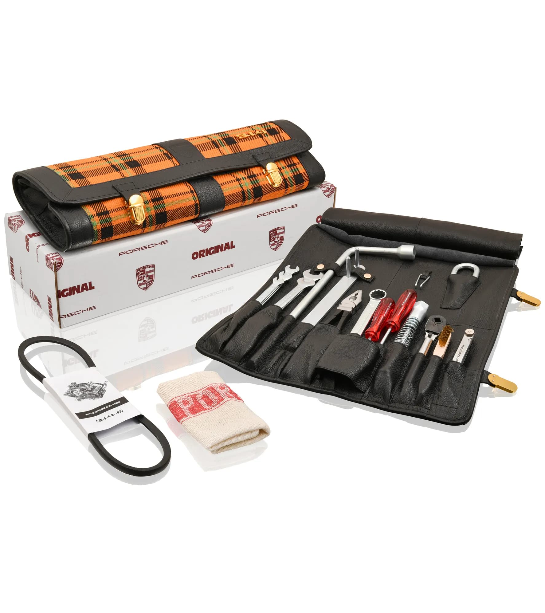 12 Trousse d'outils en cuir Poche Poche porte-rouleau couvrir TE027 :  : Bricolage