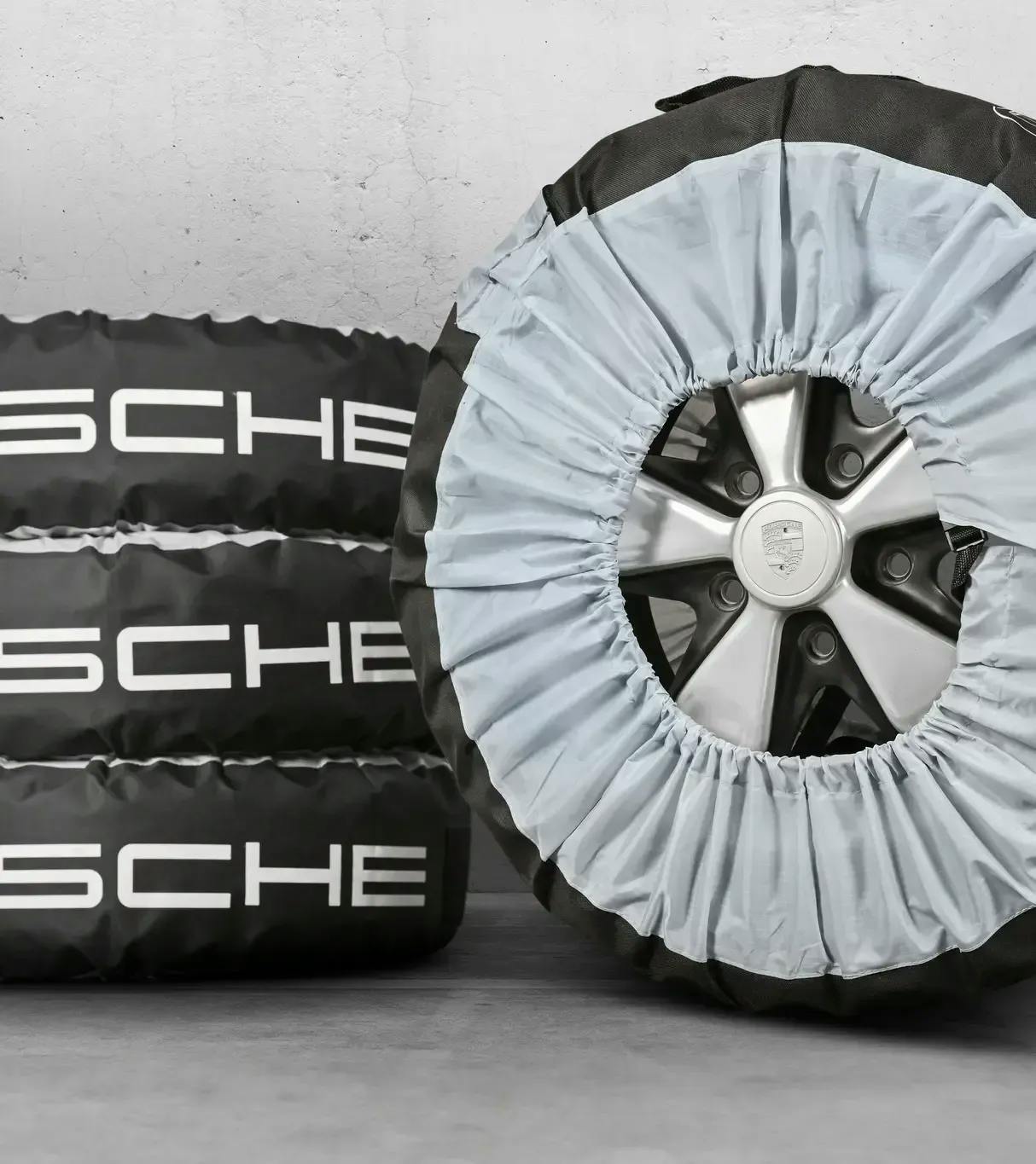 Kit de housses de pneus Porsche Classic pour Porsche Carrera GT et Cayenne  E1