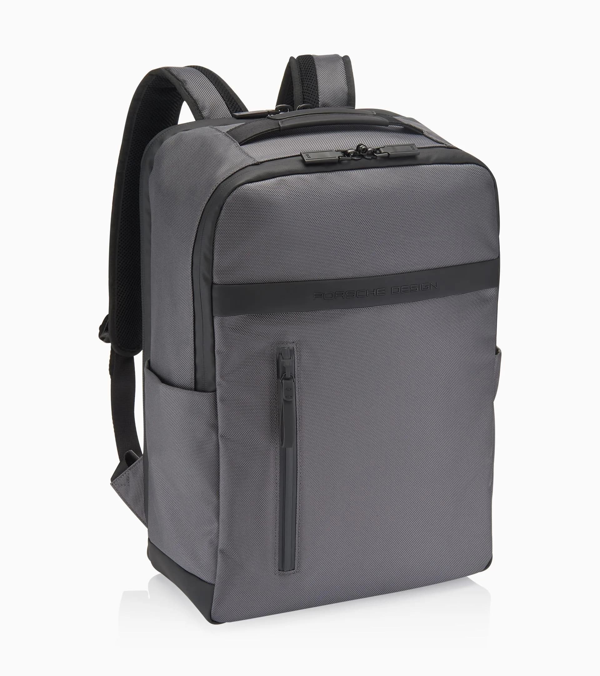 Sac à dos compact en cuir PU pour homme Modèle Travail Noir