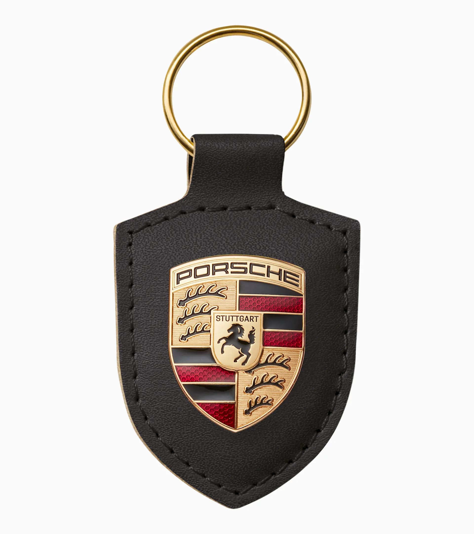 Porte-clés écusson Porsche, Noir – Essential