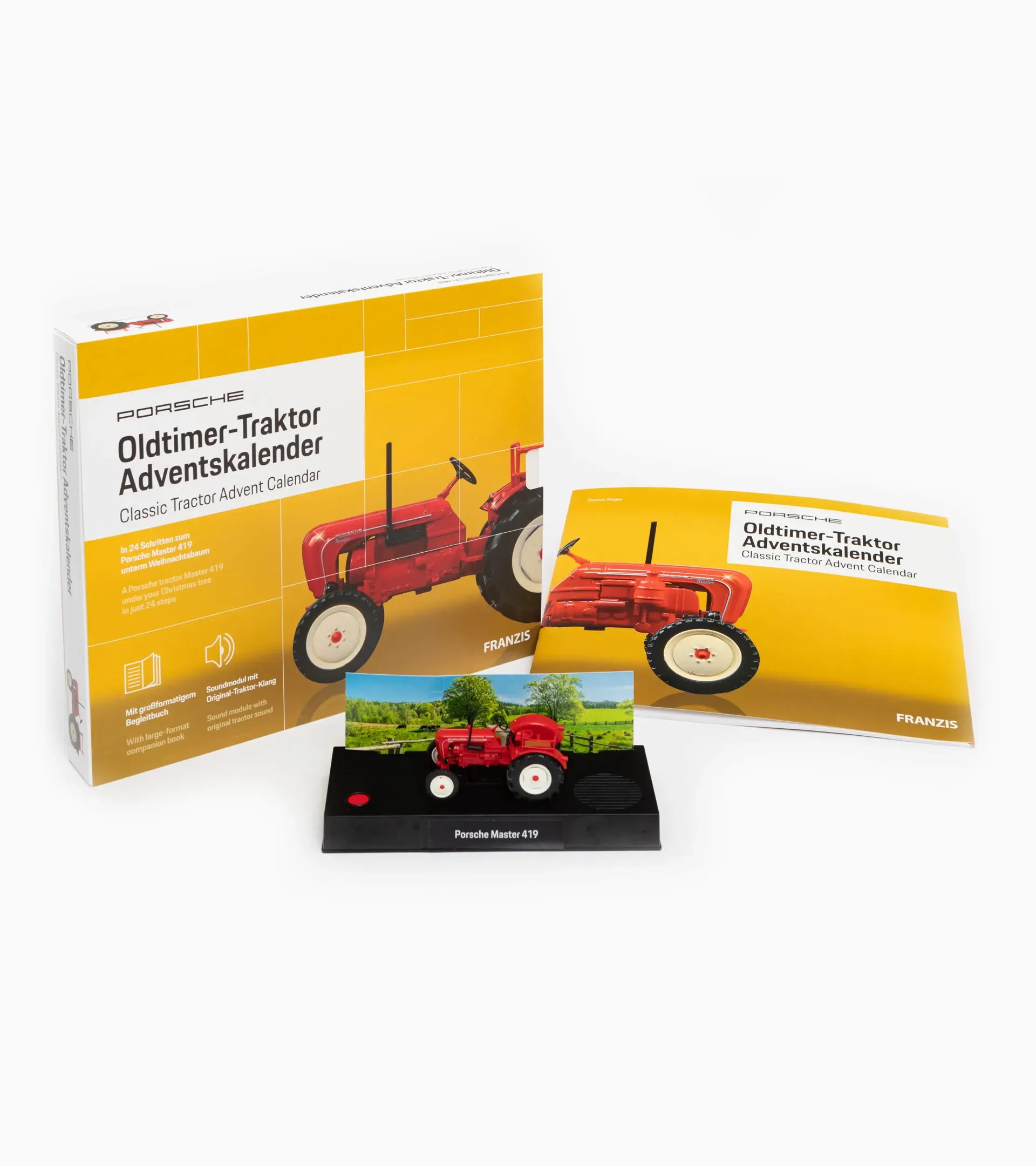 Calendario dell'avvento trattore d'epoca Porsche 4