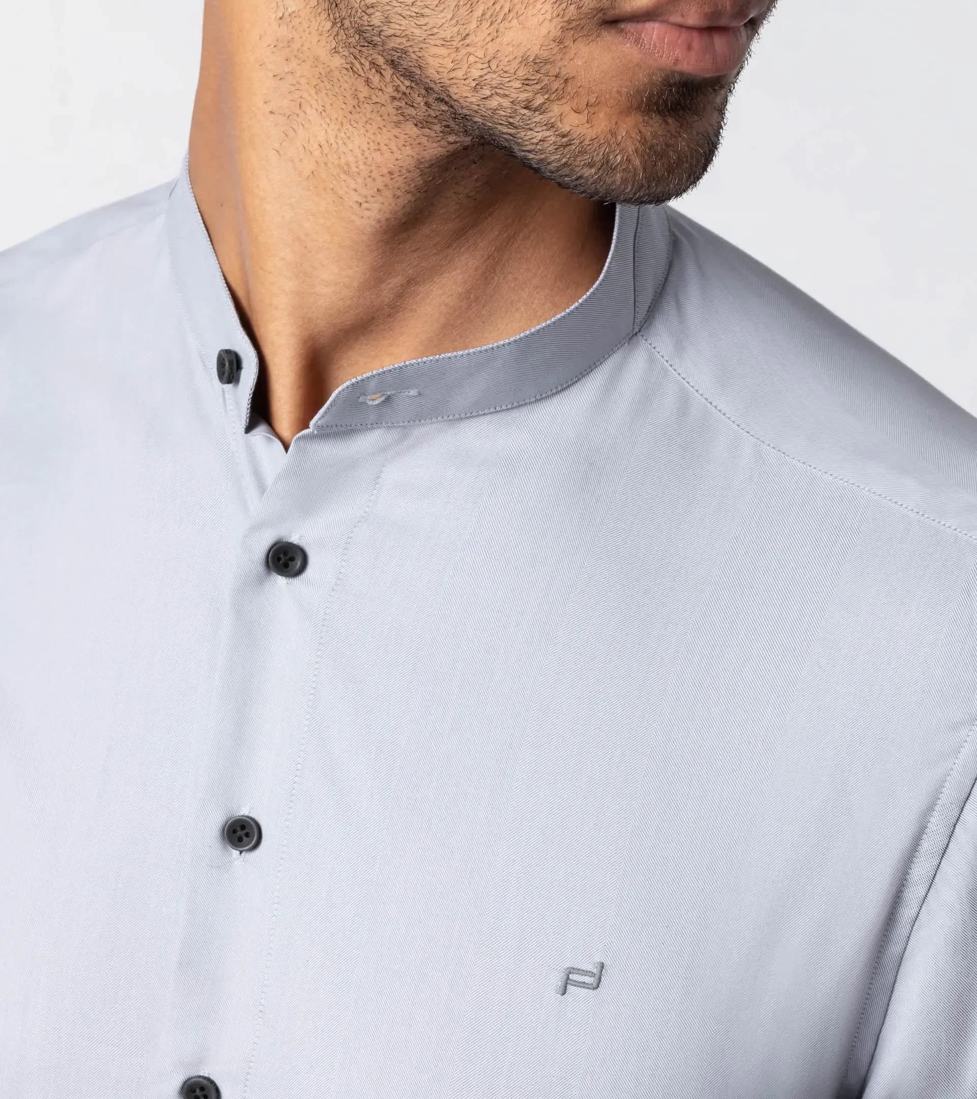 Sustainable Stand Collar Chemisier 3