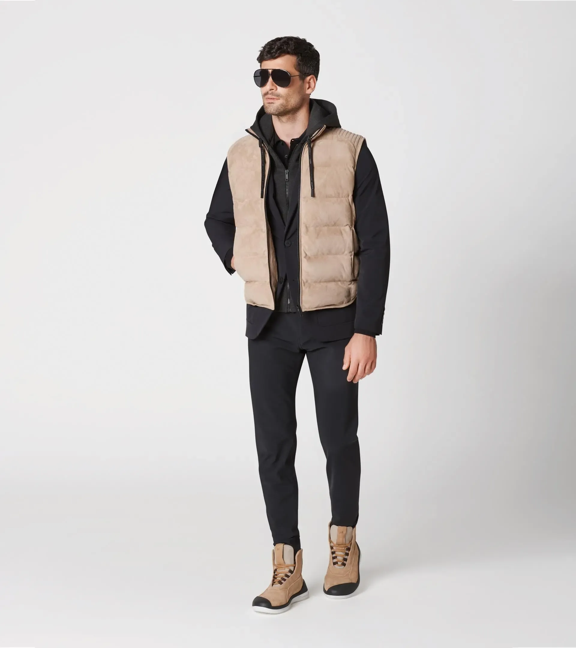 Padded Goat Suede Vest | PORSCHE SHOP