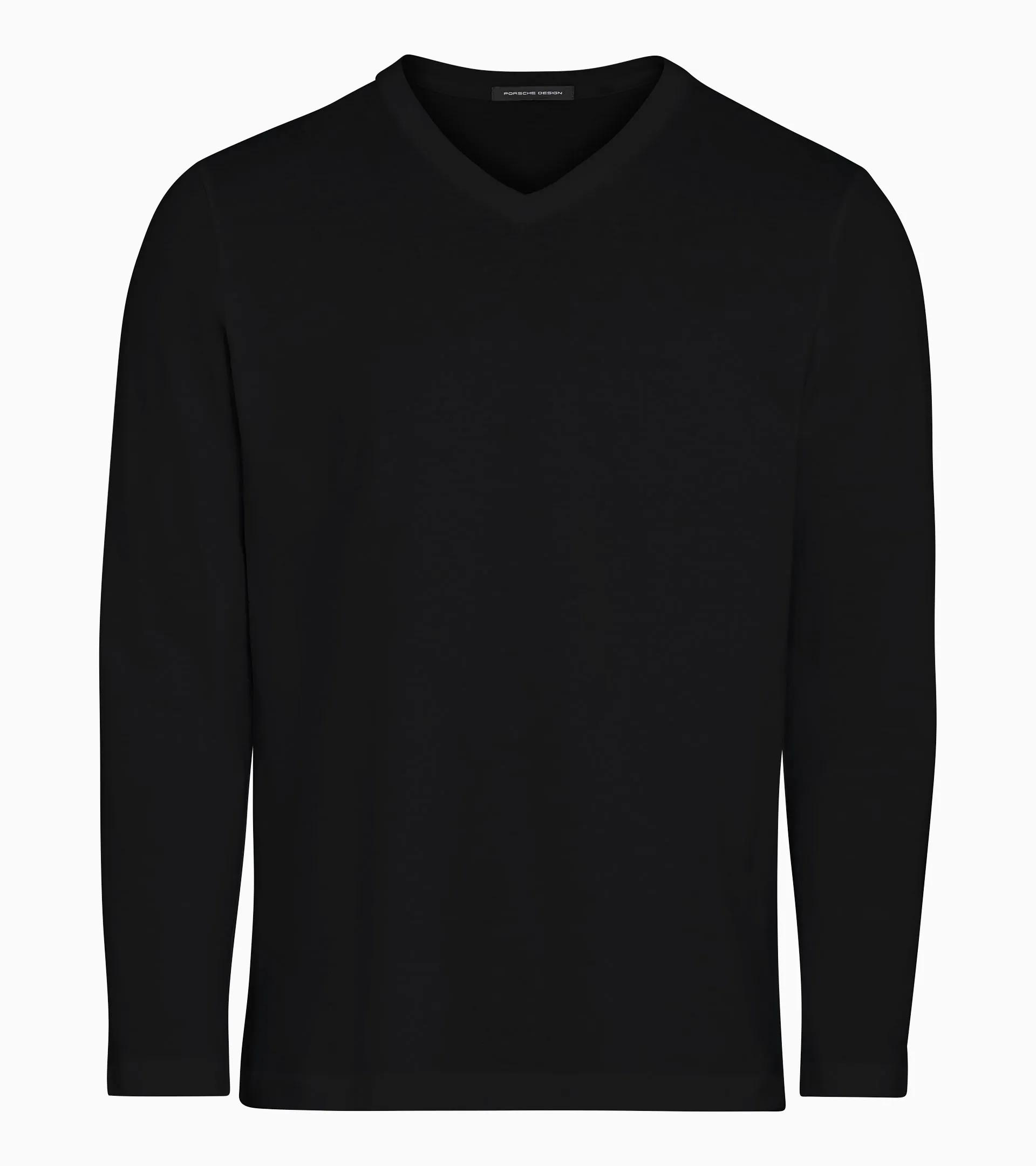 Long-sleeve V-neck T-shirt thumbnail 0