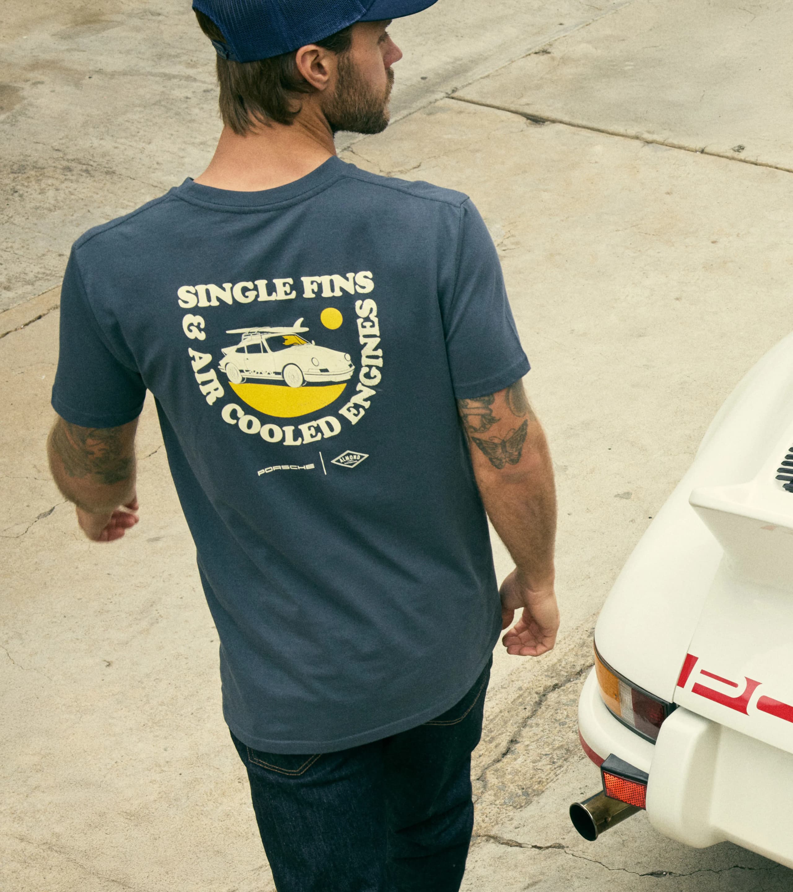 Porsche x Almond T-Shirt "Single Fins" 3