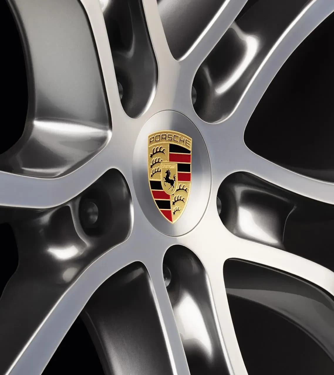 Wielnaafafdekkingen met gekleurd Porsche embleem 3