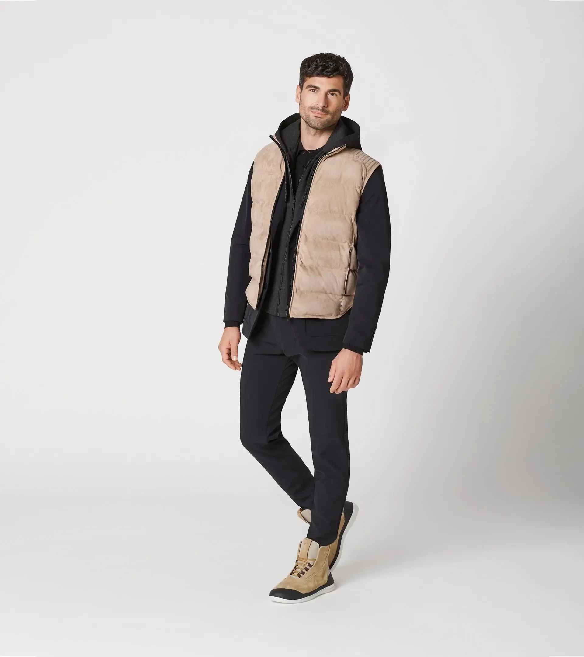 Padded Goat Suede Vest 4