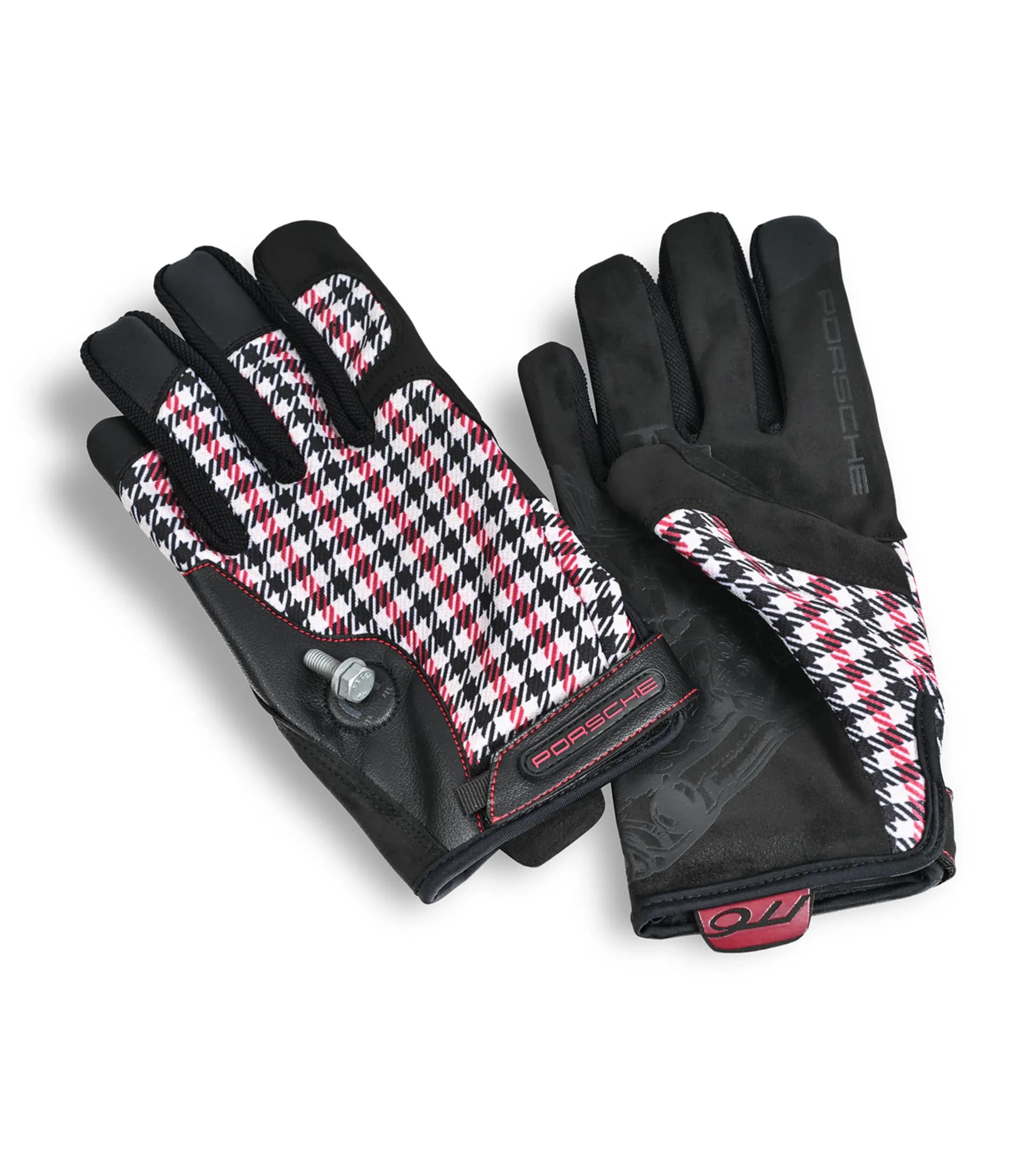 Guantes de montaje de Porsche Classic Pepita (color rojo) thumbnail 0