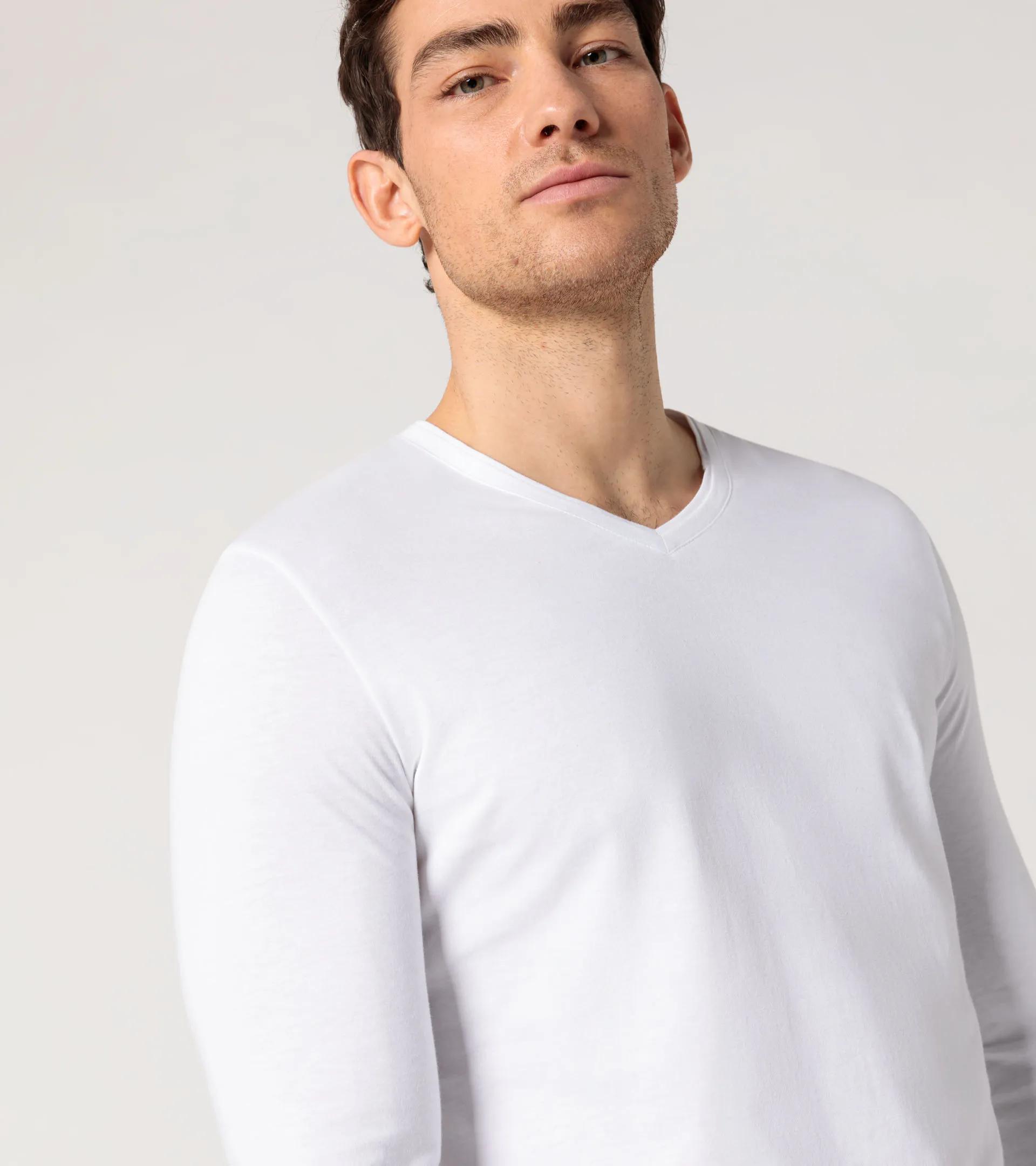 Long-sleeve V-neck T-shirt thumbnail 2