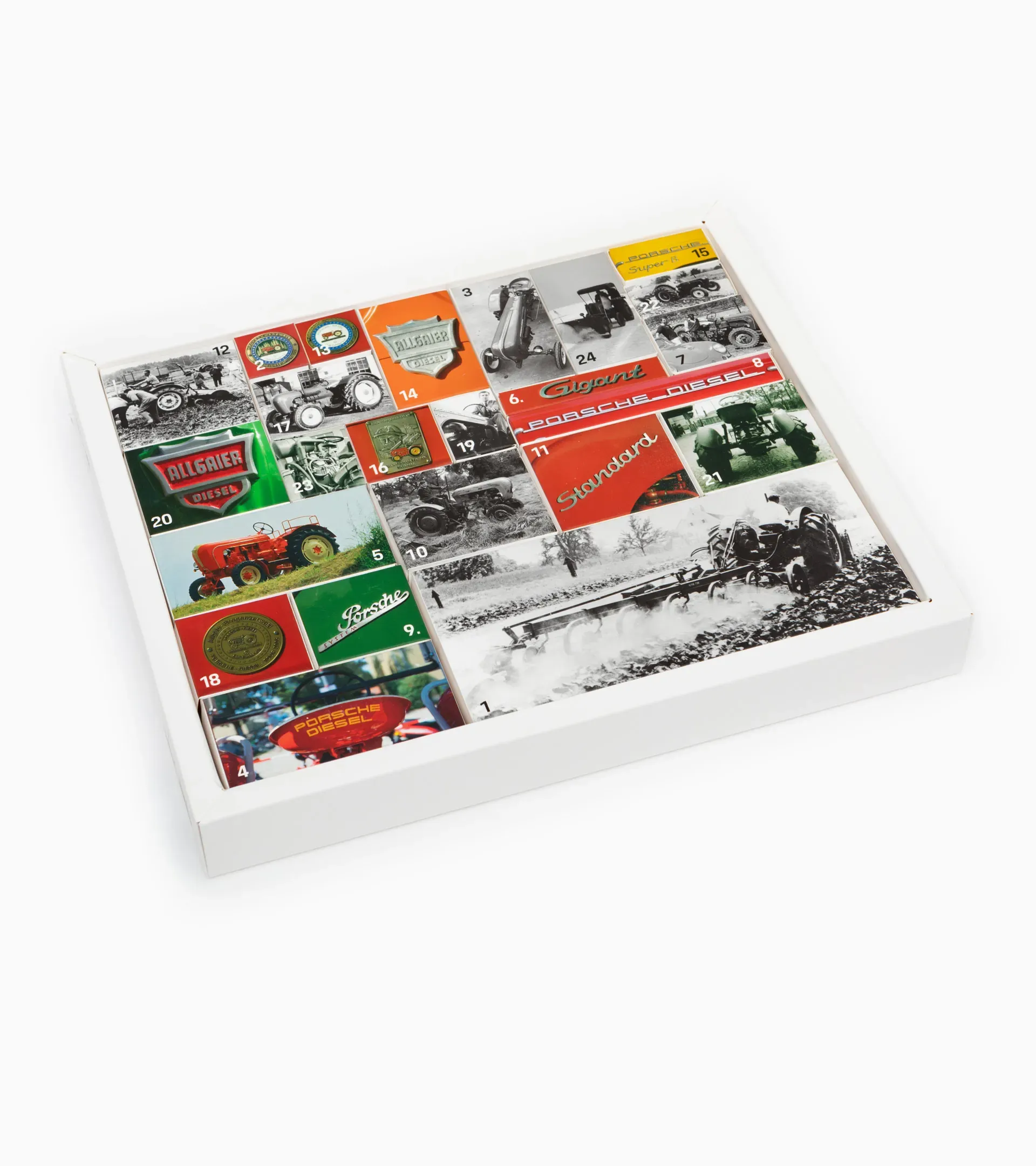 Calendario dell'avvento trattore d'epoca Porsche 3