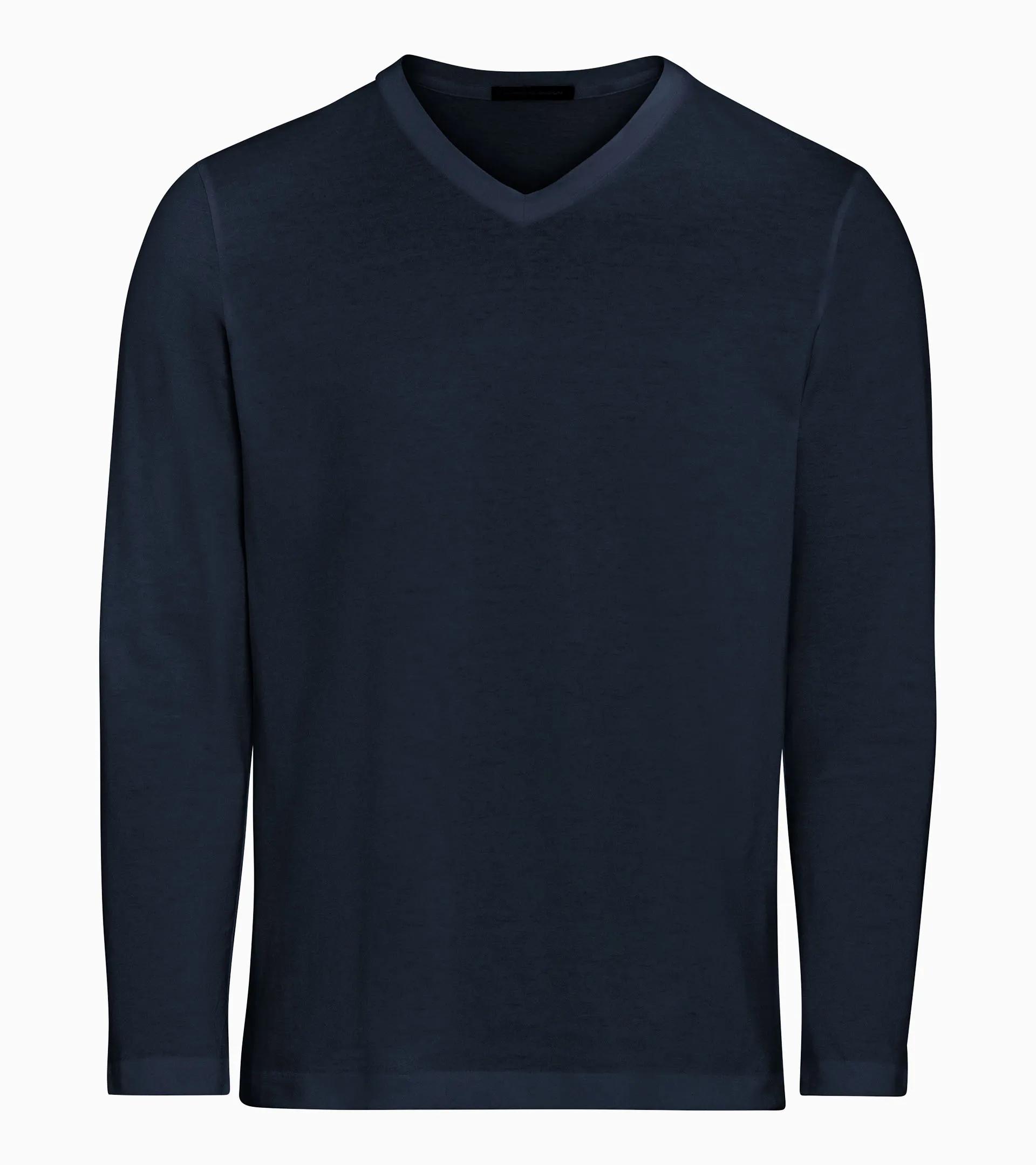 Long-sleeve V-neck T-shirt thumbnail 0