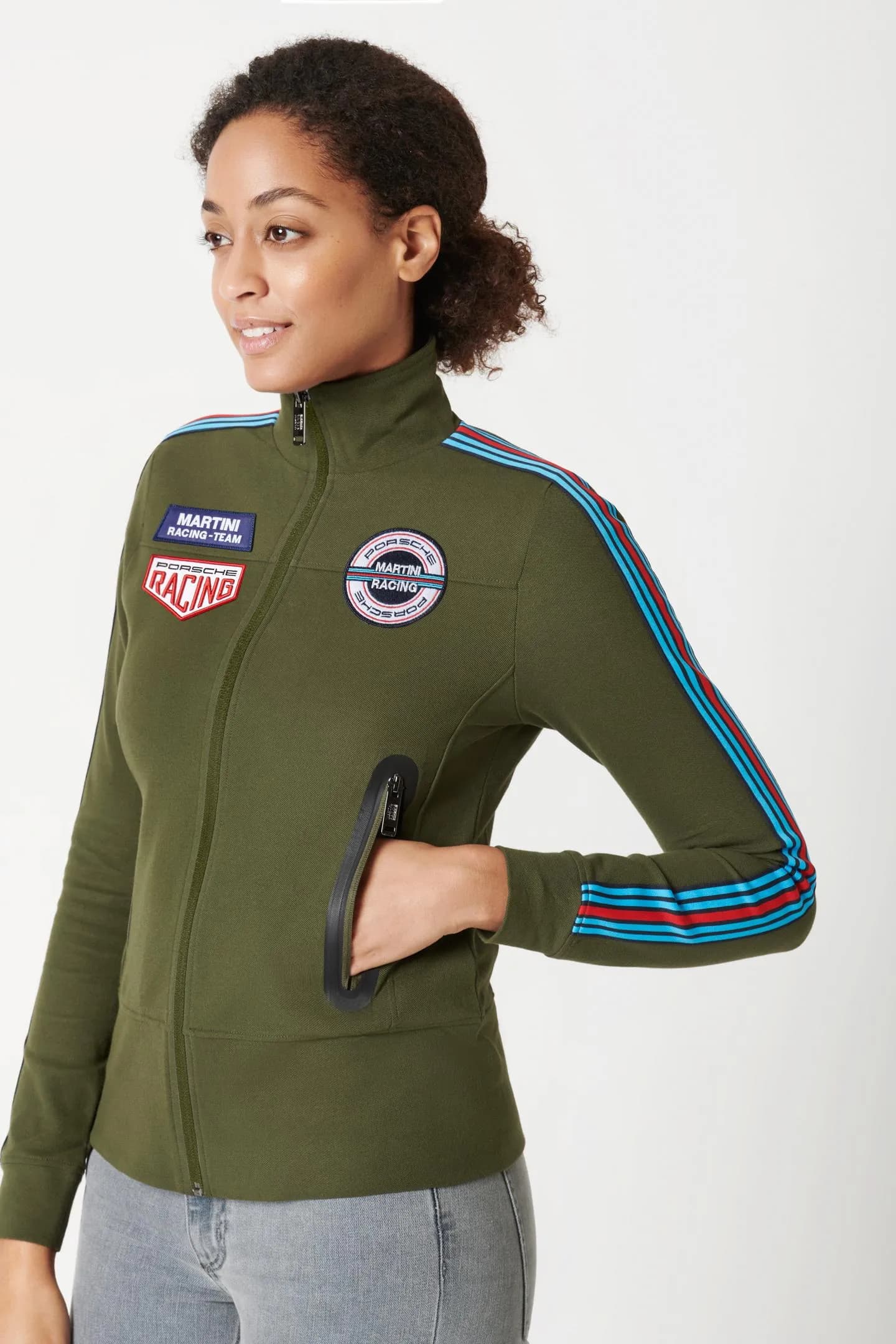 Women's zip-up sweatshirt jacket – MARTINI RACING® thumbnail 2