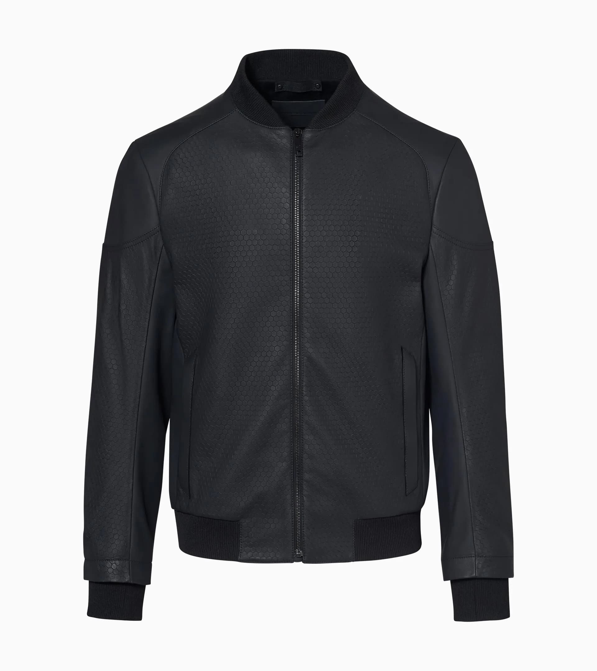 Titan Structured Leather Bomber | PORSCHE SHOP