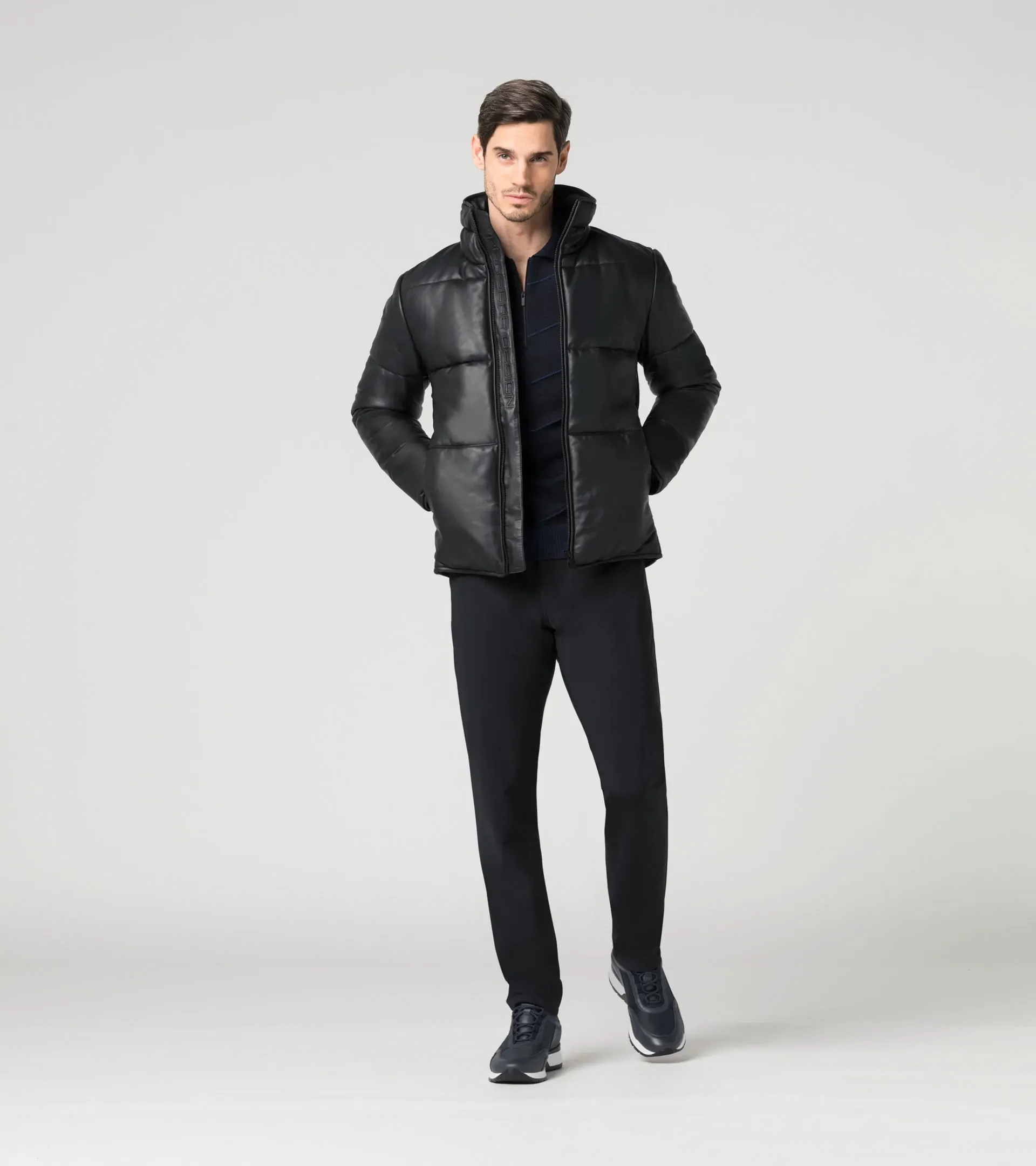 Padded Giacca di Pelle 6