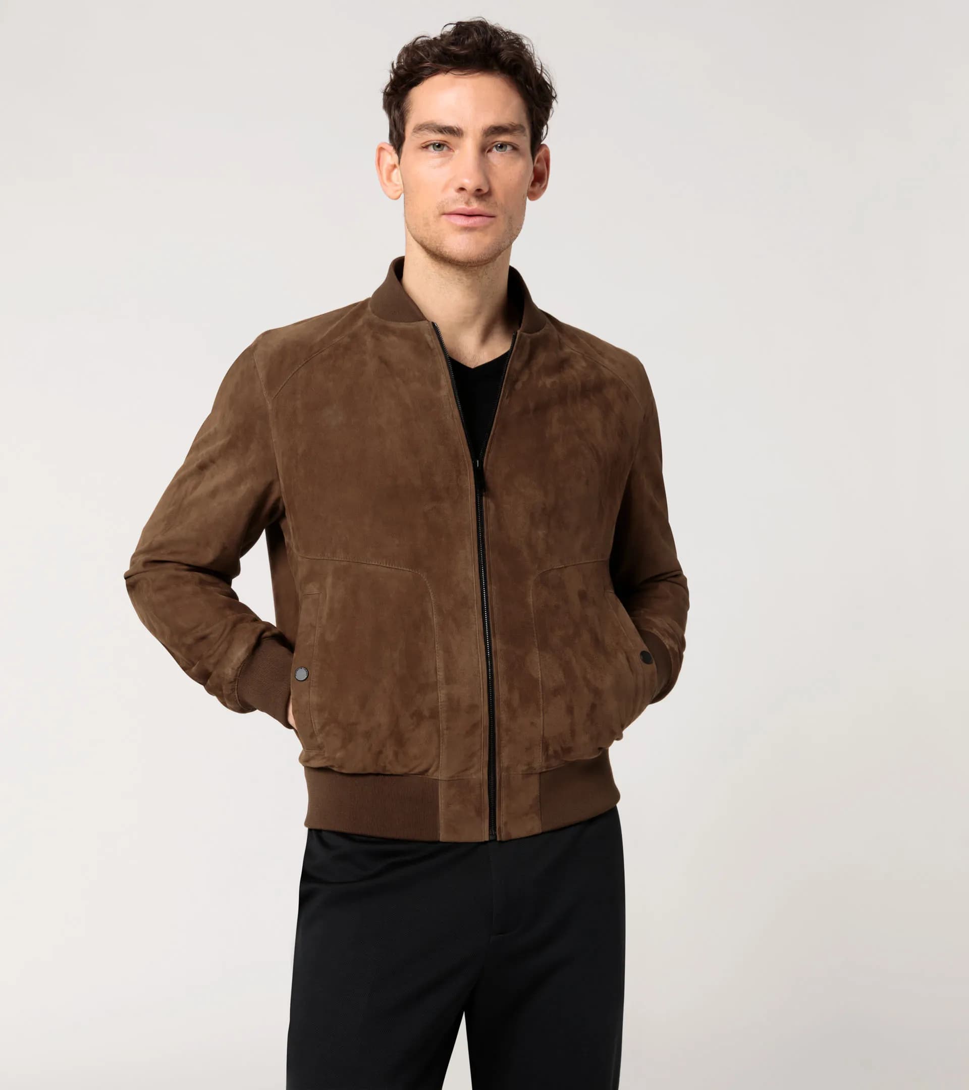 Goat suede leather jacket 7