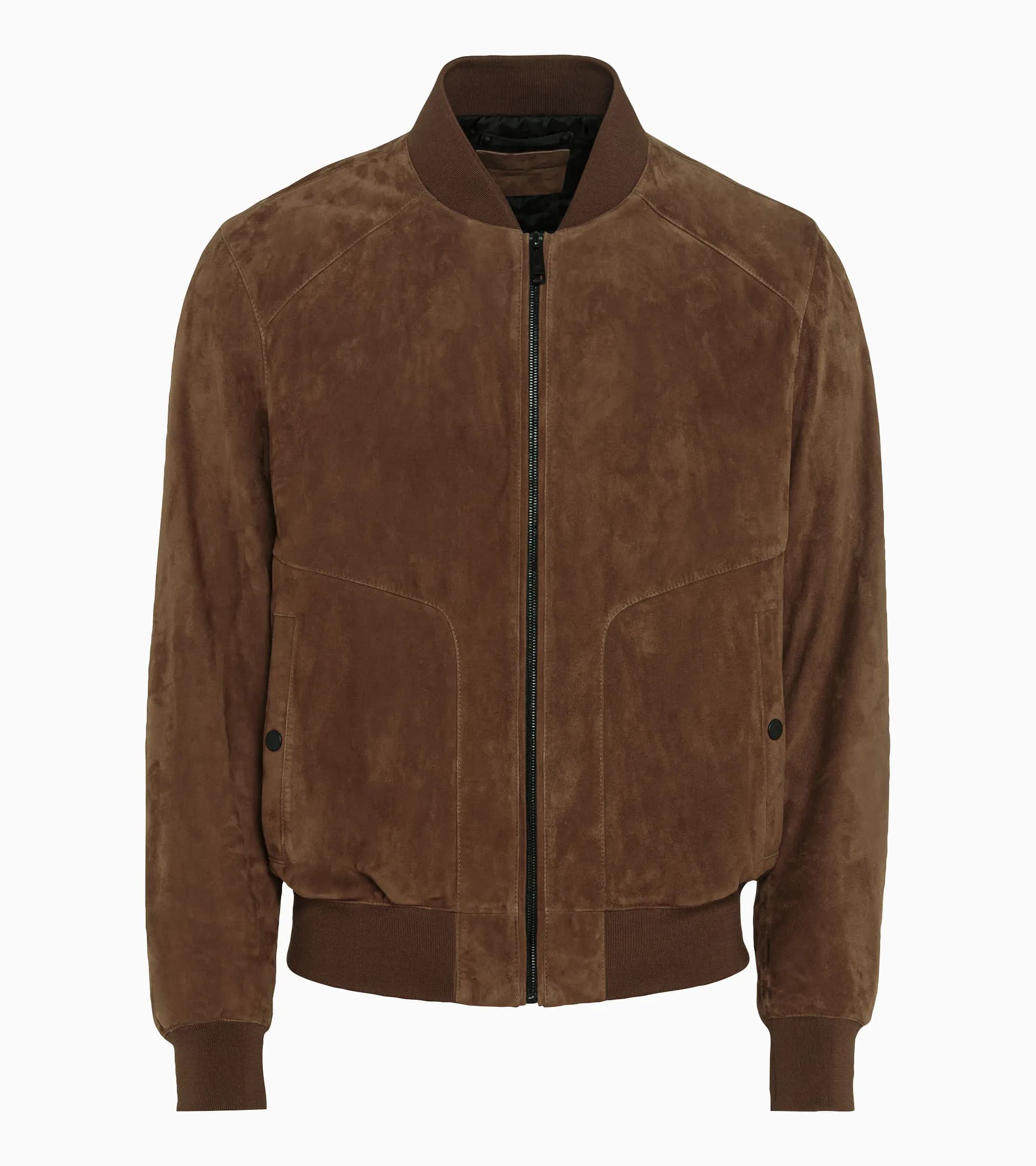 Goat suede leather jacket 1