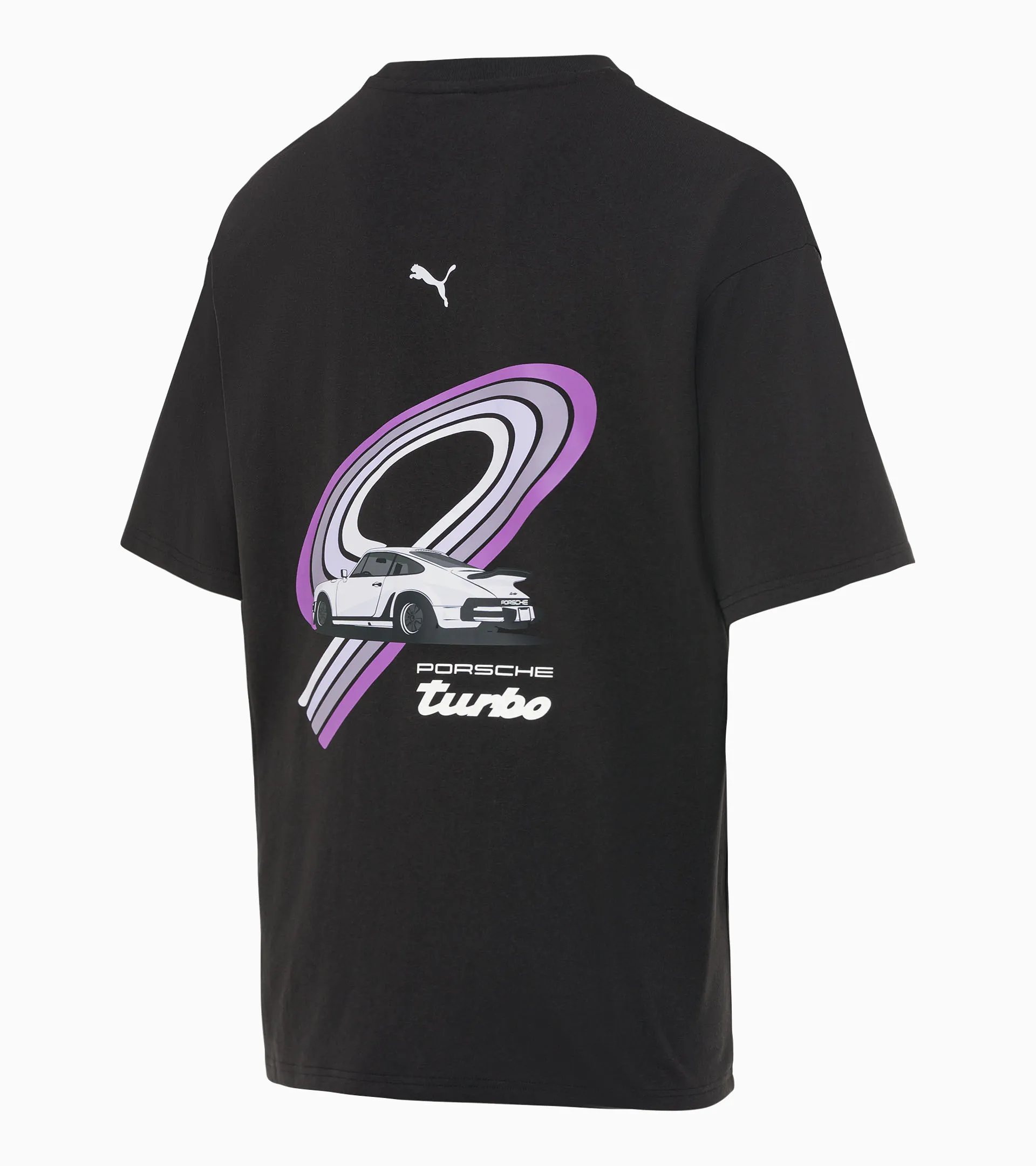 T-shirt con scollo a V e grafica Porsche Turbo 2