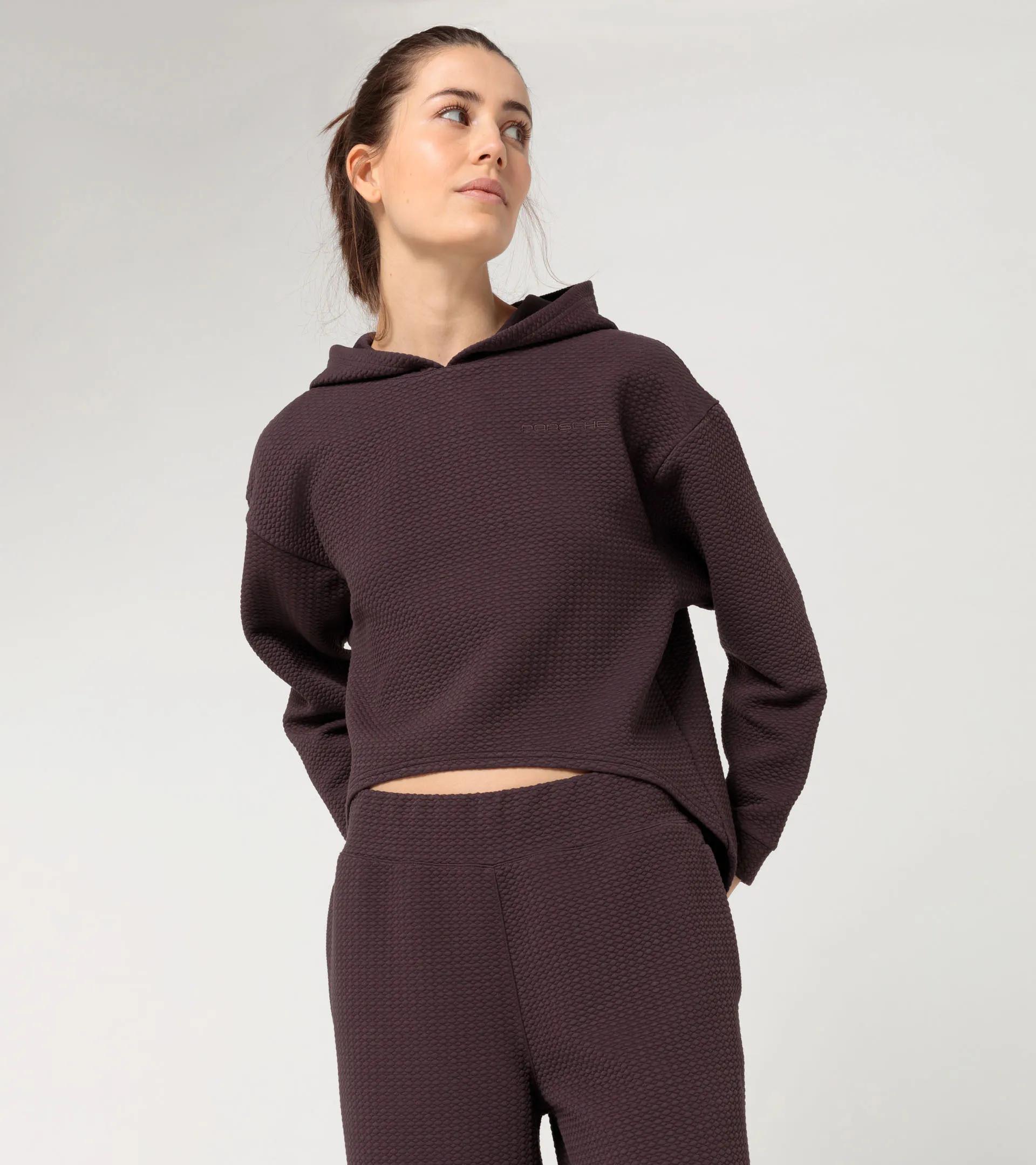 Felpa testurizzata con cappuccio, donna – Collezione Yoga Capsule thumbnail 4