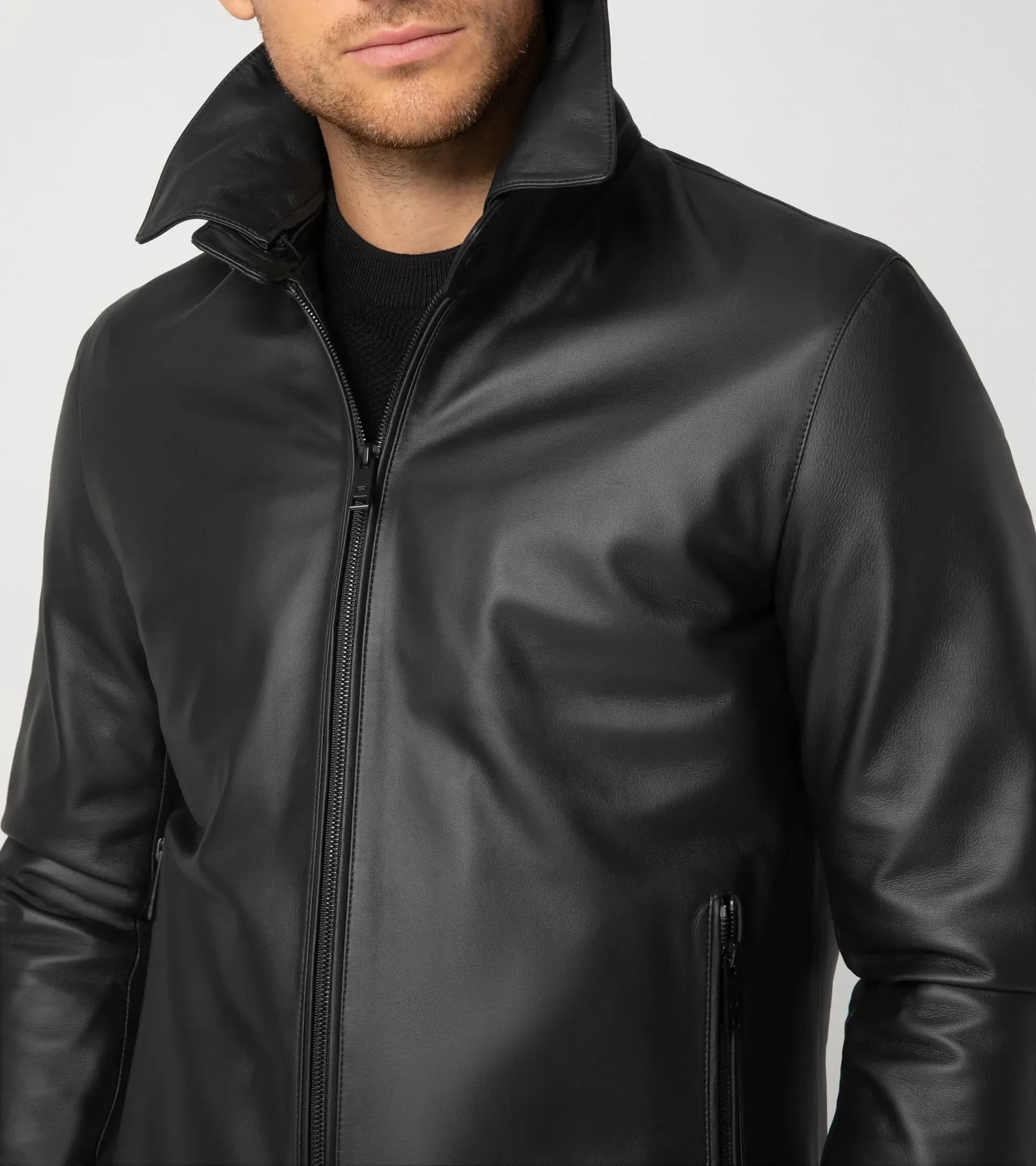 Porsche leather clearance jacket