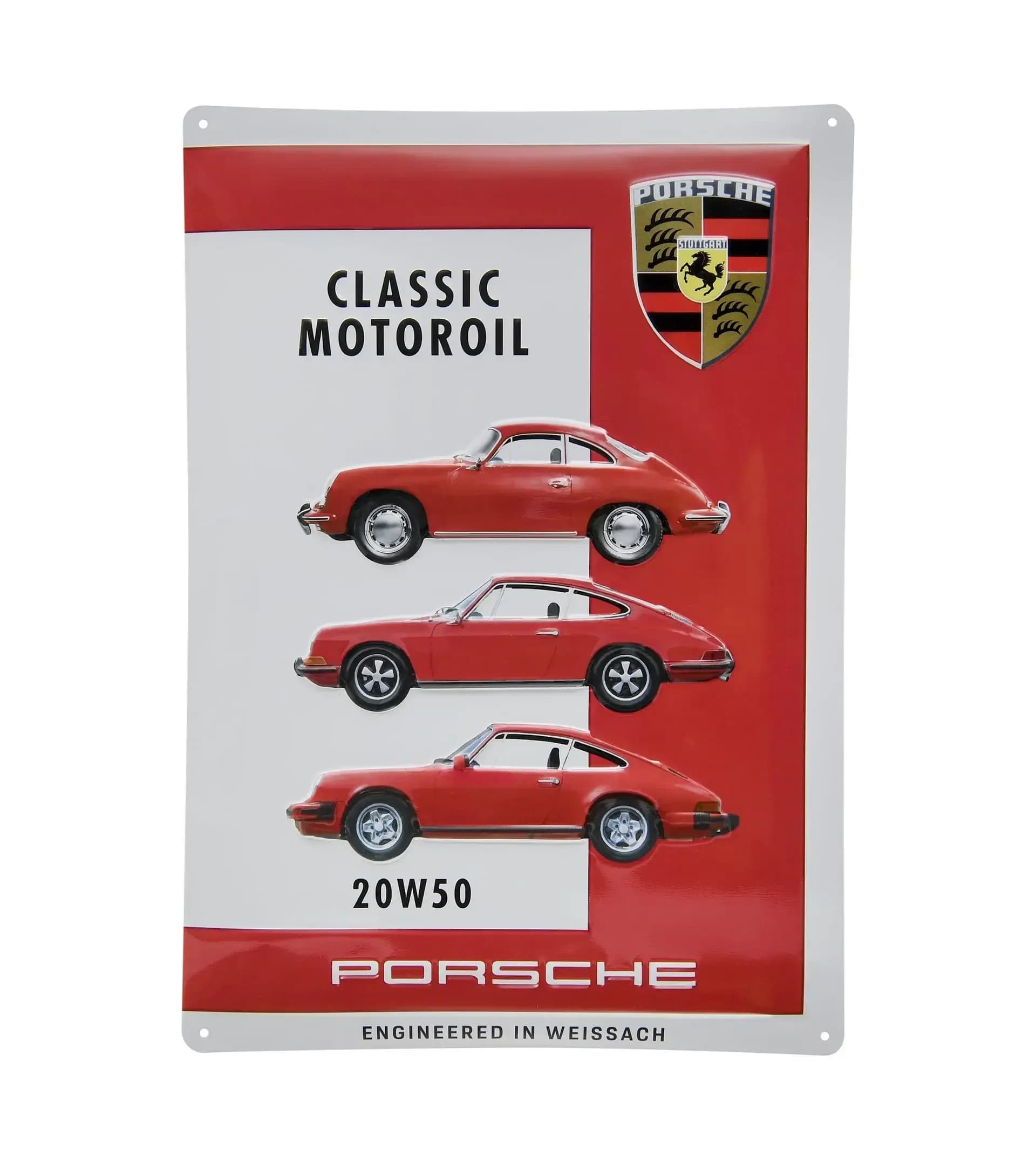 Porsche Classic Motor Oil Tin Sign - 20W50