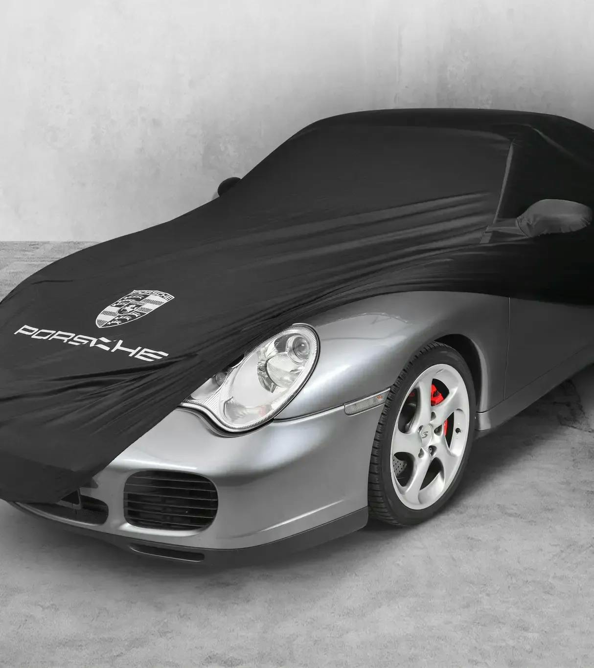 Black car cover for Porsche 996 without aero kit