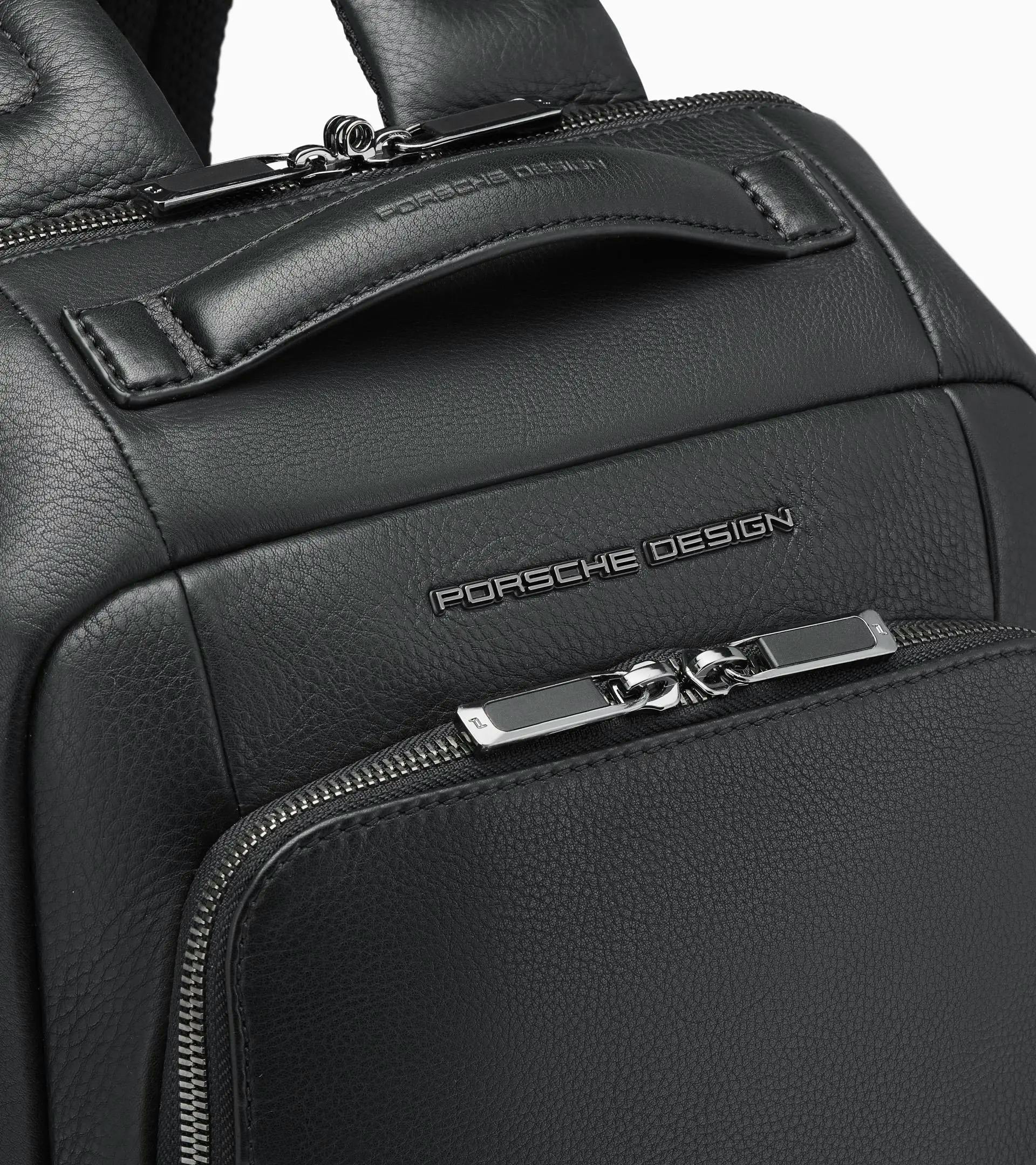 Porsche Design Roadster Leather Large Backpack Black