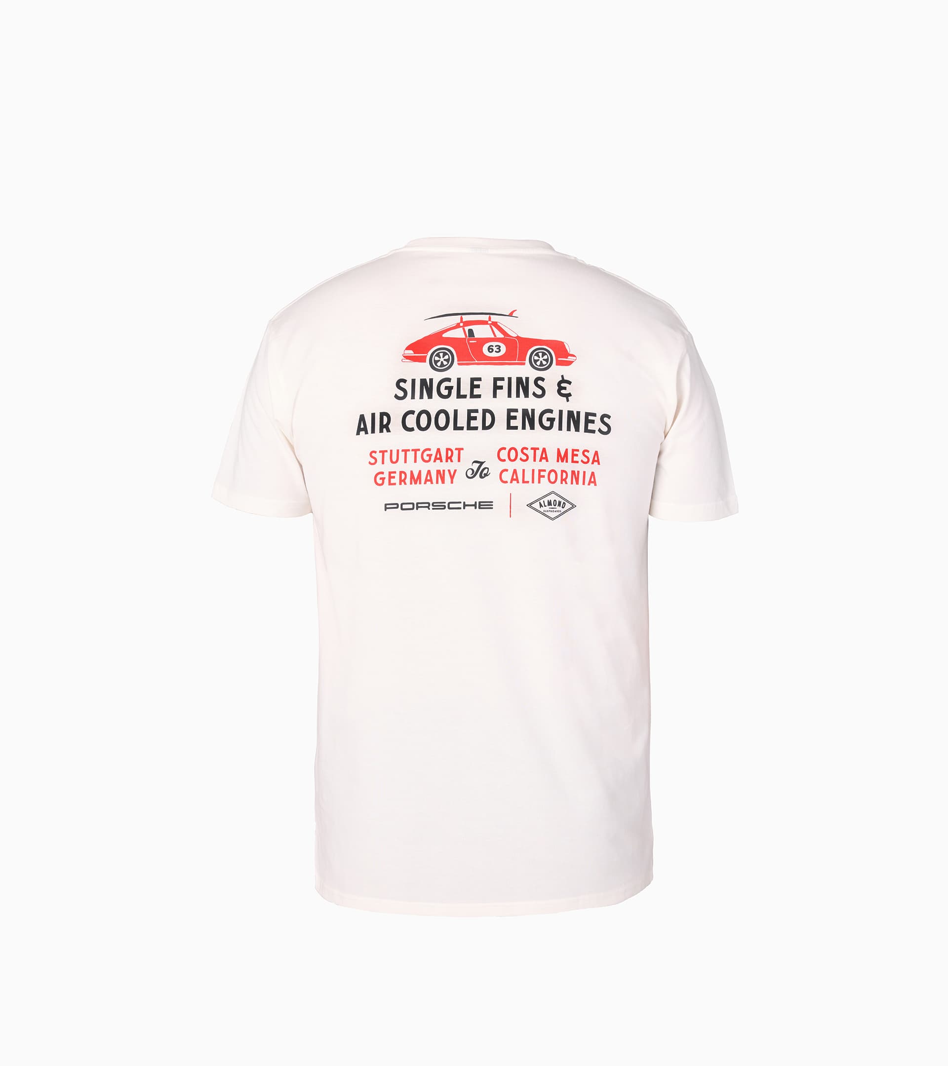 Porsche x Almond T-shirt "Single Fins & Air Cooled Engines"