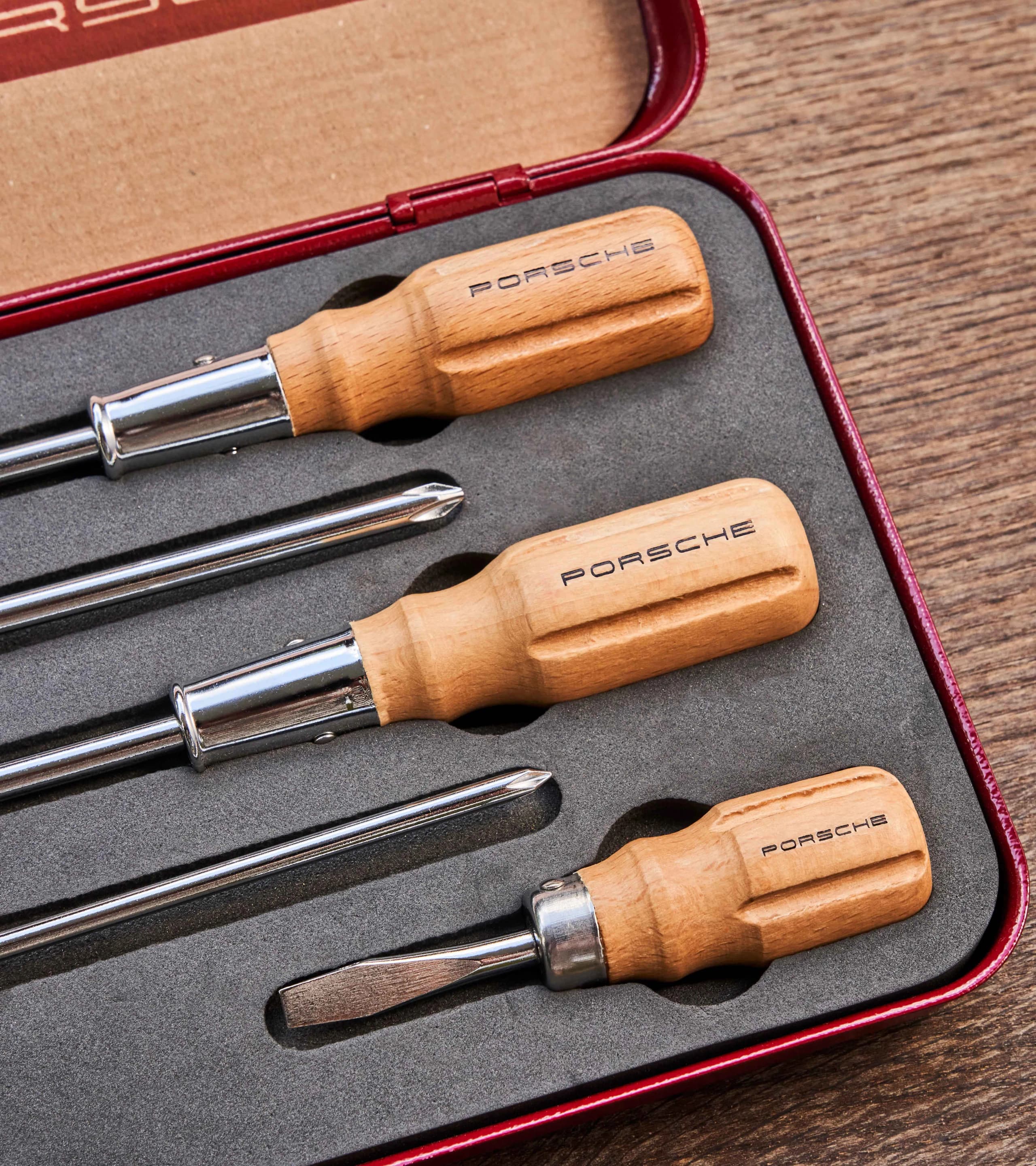 Porsche Classic five-piece wooden-handle screwdriver 4