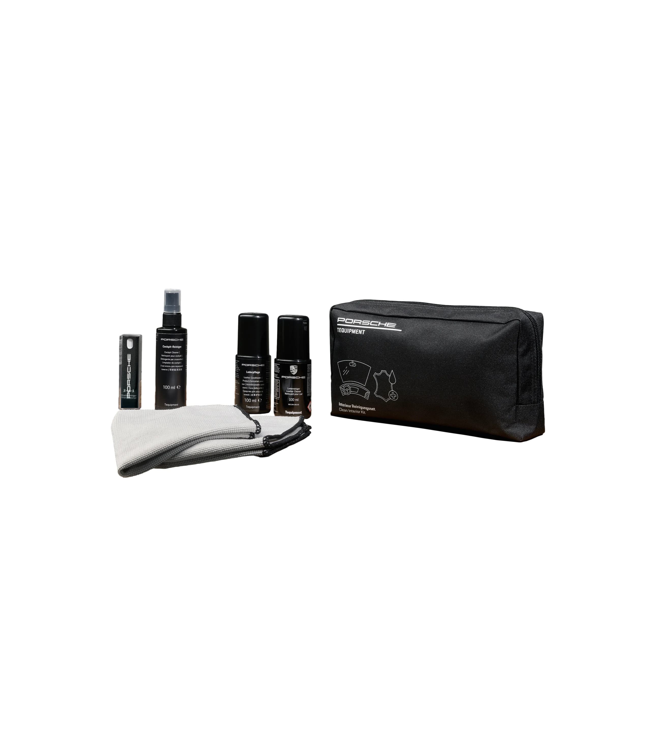 Interior cleaning set