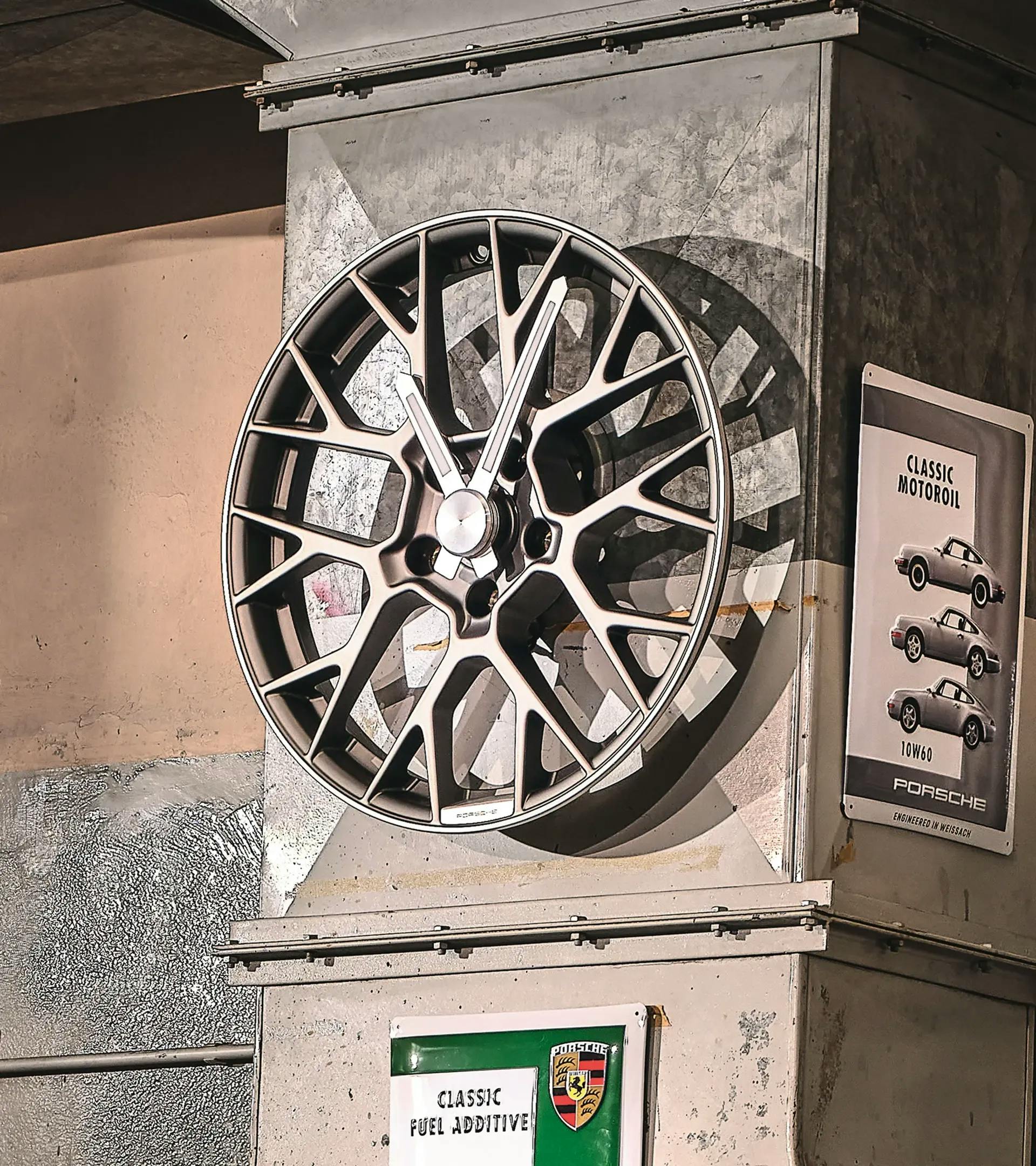 Wheel rim wall clock – Porsche Originals 2