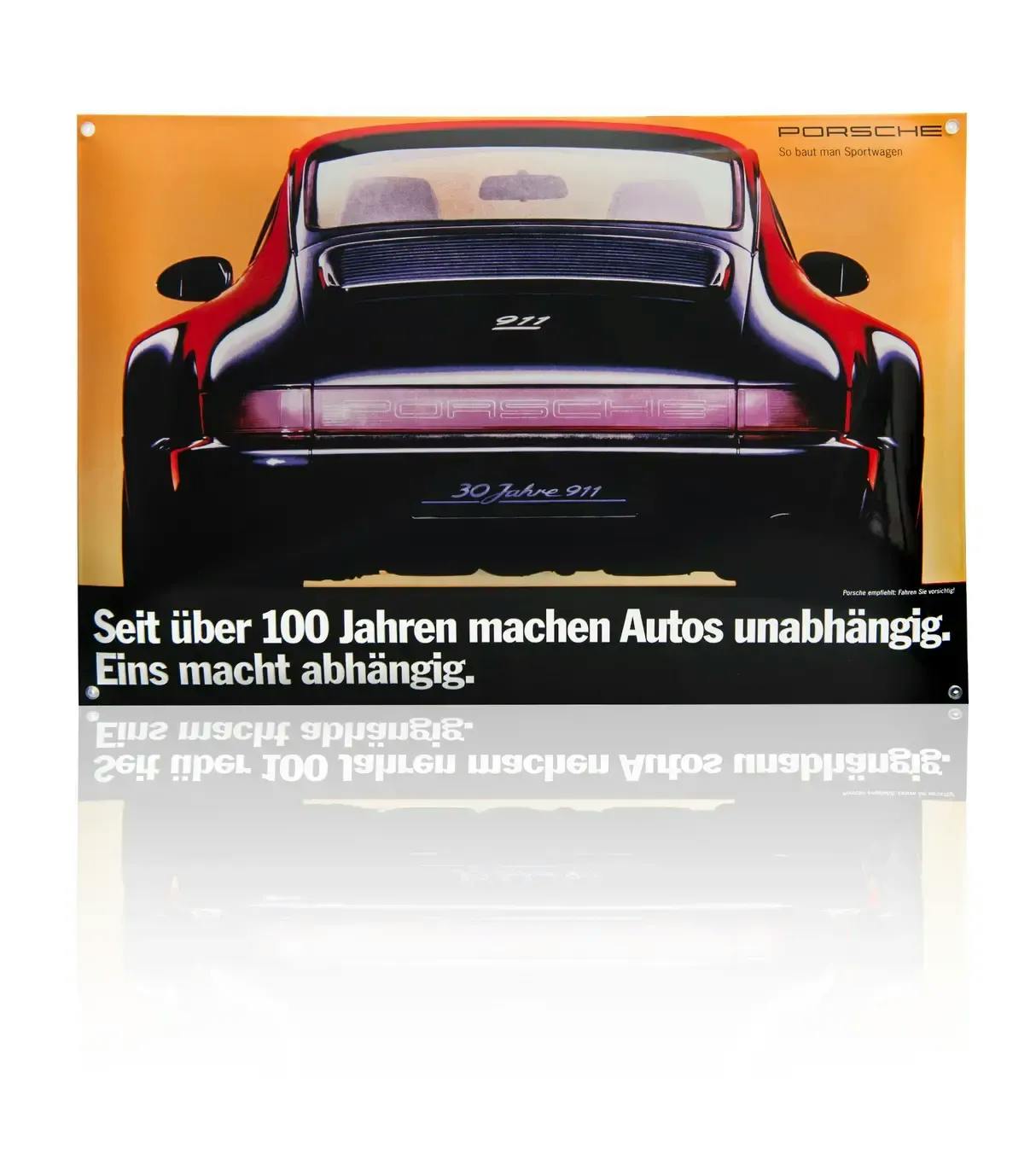 Porsche Classic enamel sign – 964-4 Anniversary Model 1