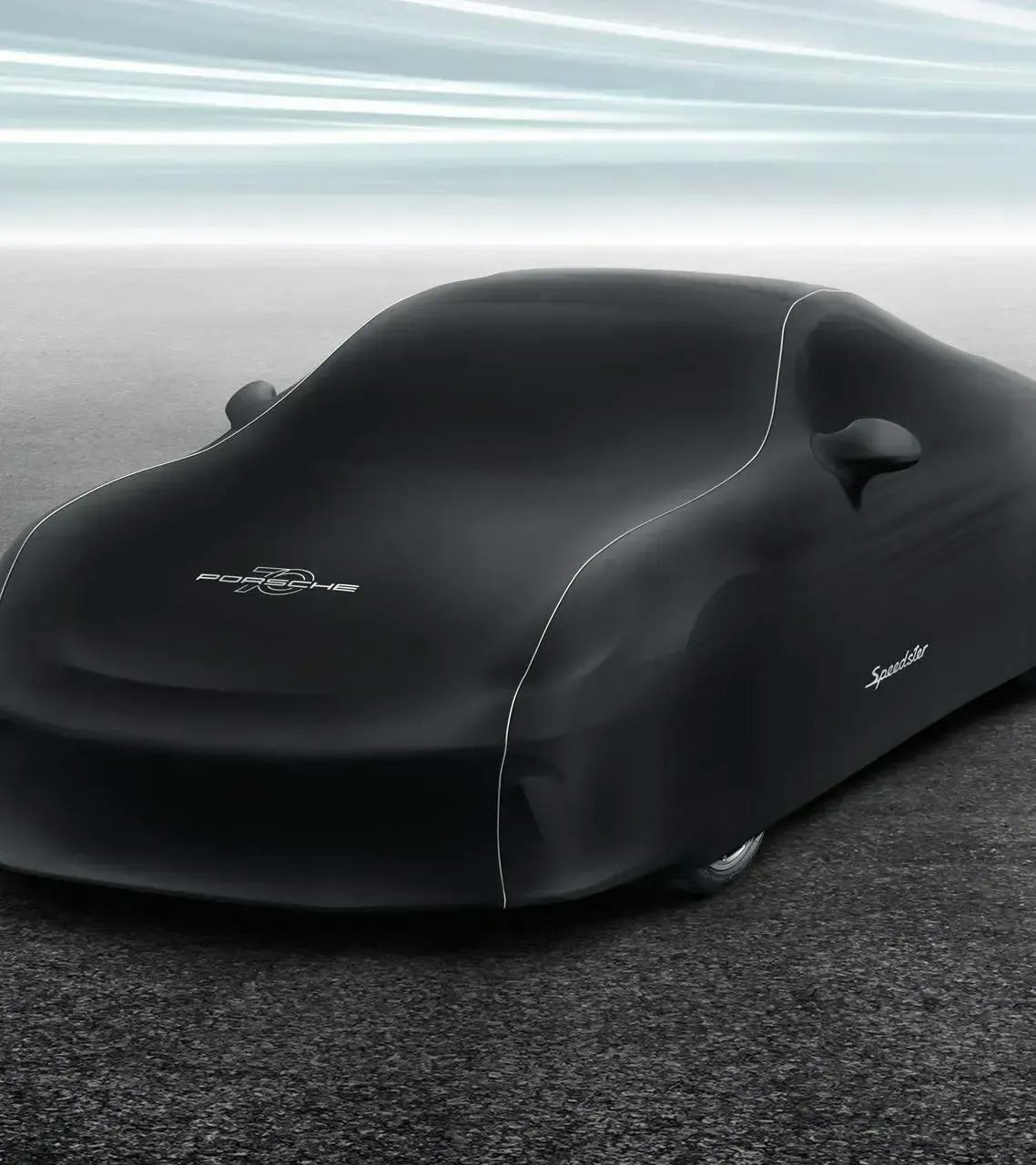 Indoor-Car-Cover 911 Speedster im „70 Jahre Porsche“ Design 1
