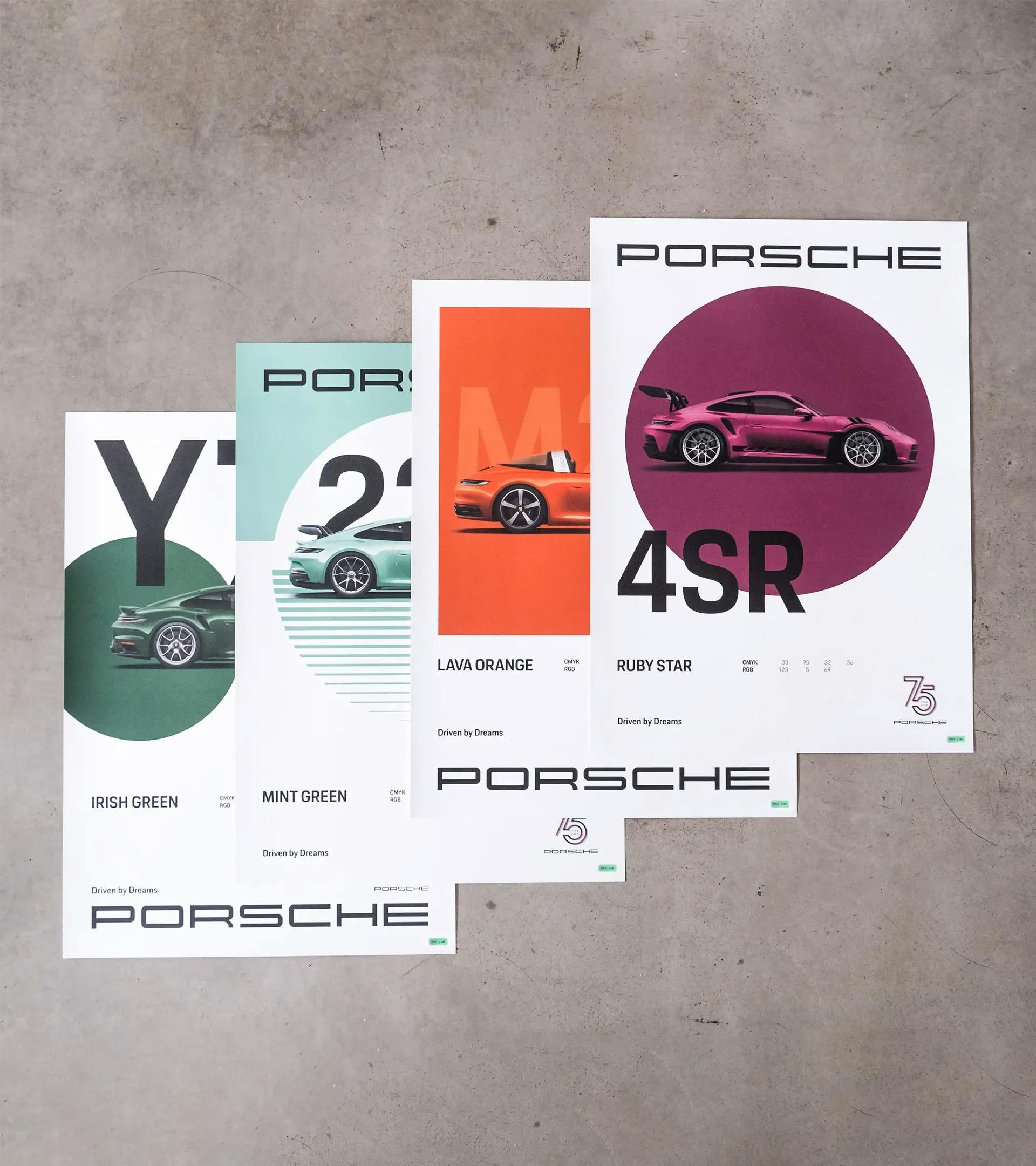 Porsche Poster Set – 75Y – Driven by Dreams thumbnail 0