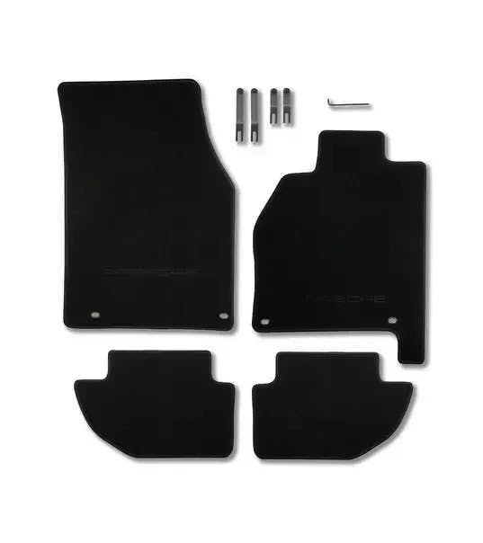 Floor mats in Black for right-hand-drive vehicles for Porsche 944 and 968 1