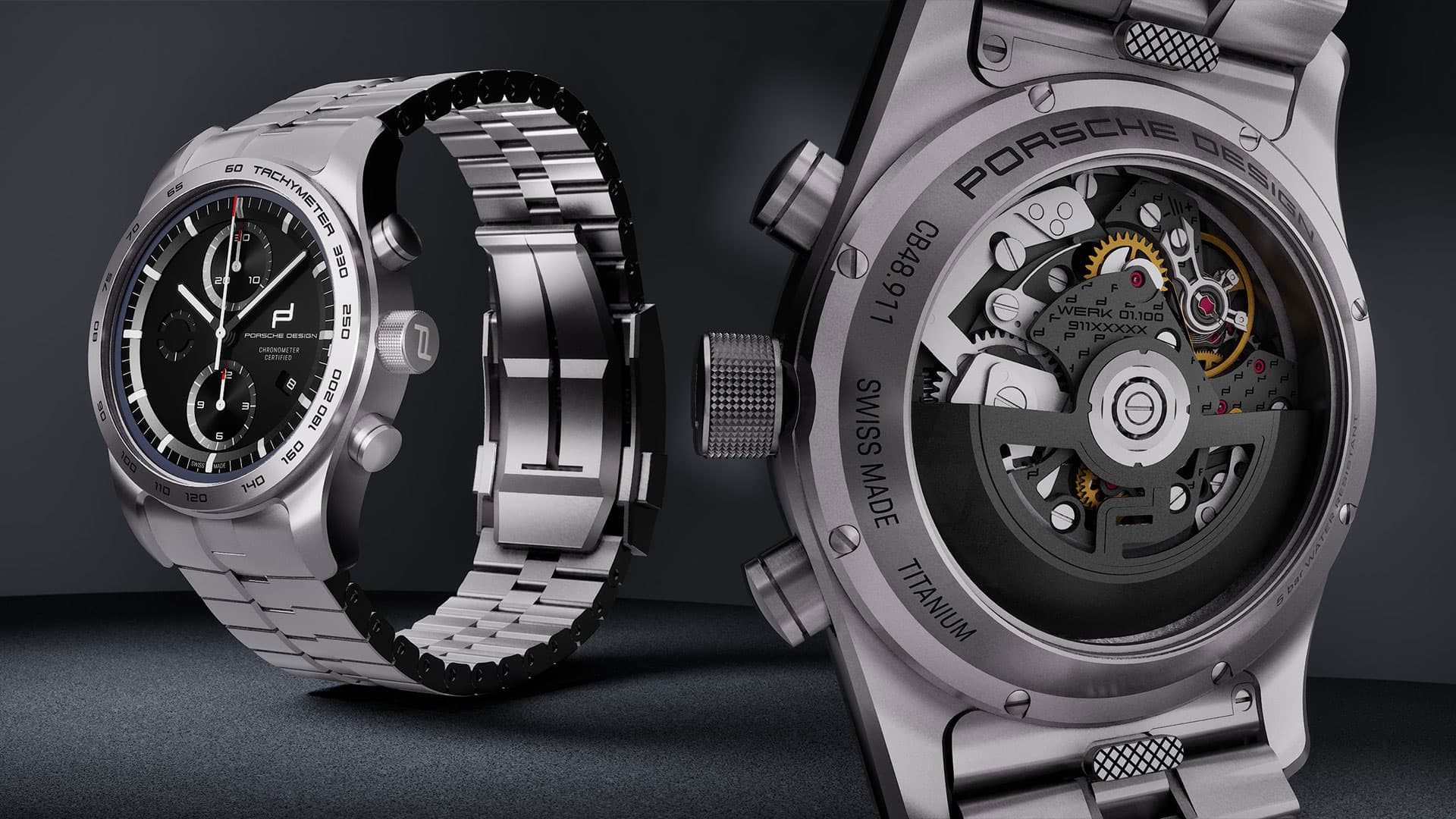 Detailansicht des Chronographen