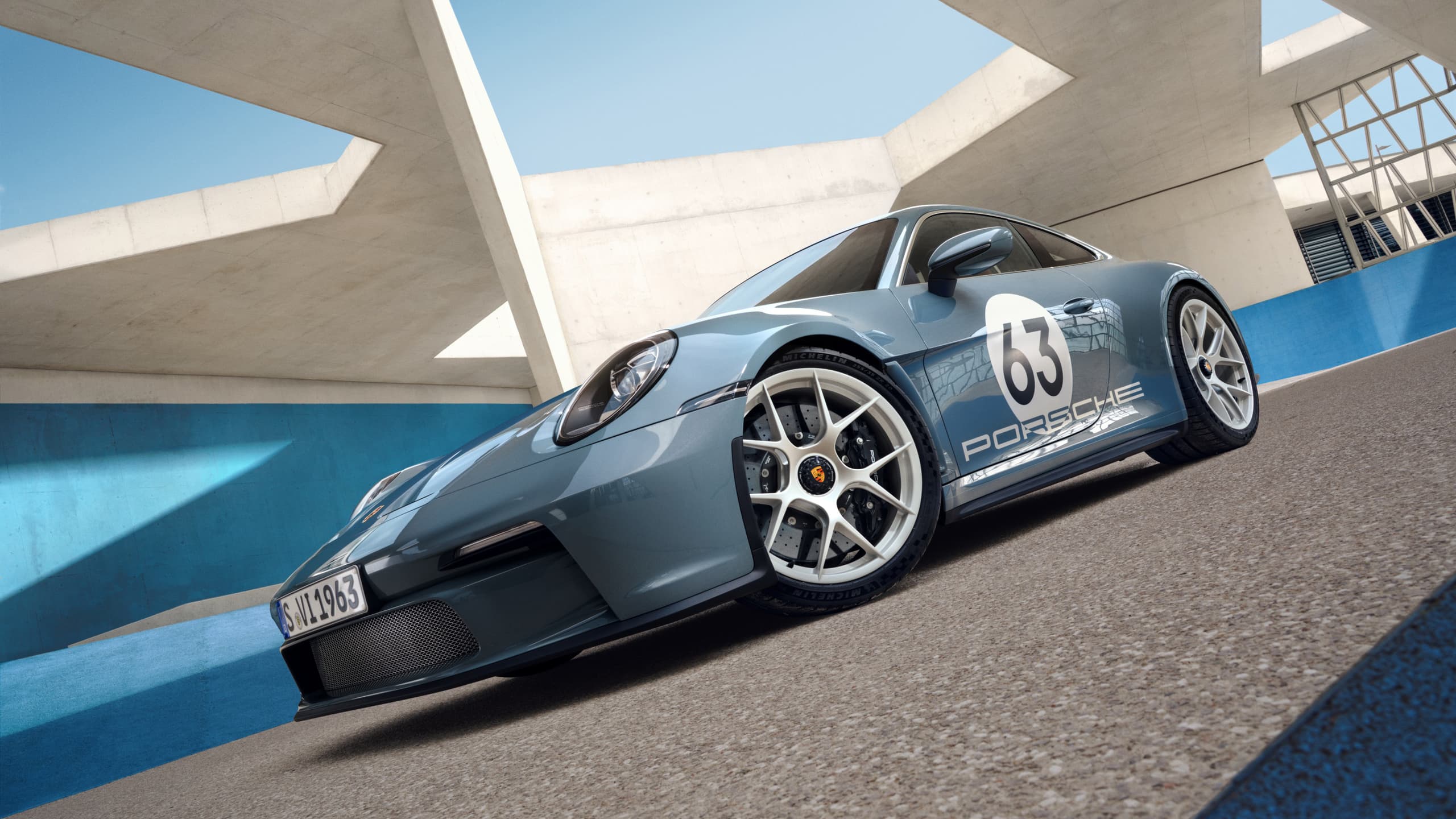 Light blue 911 Carerra ST special model