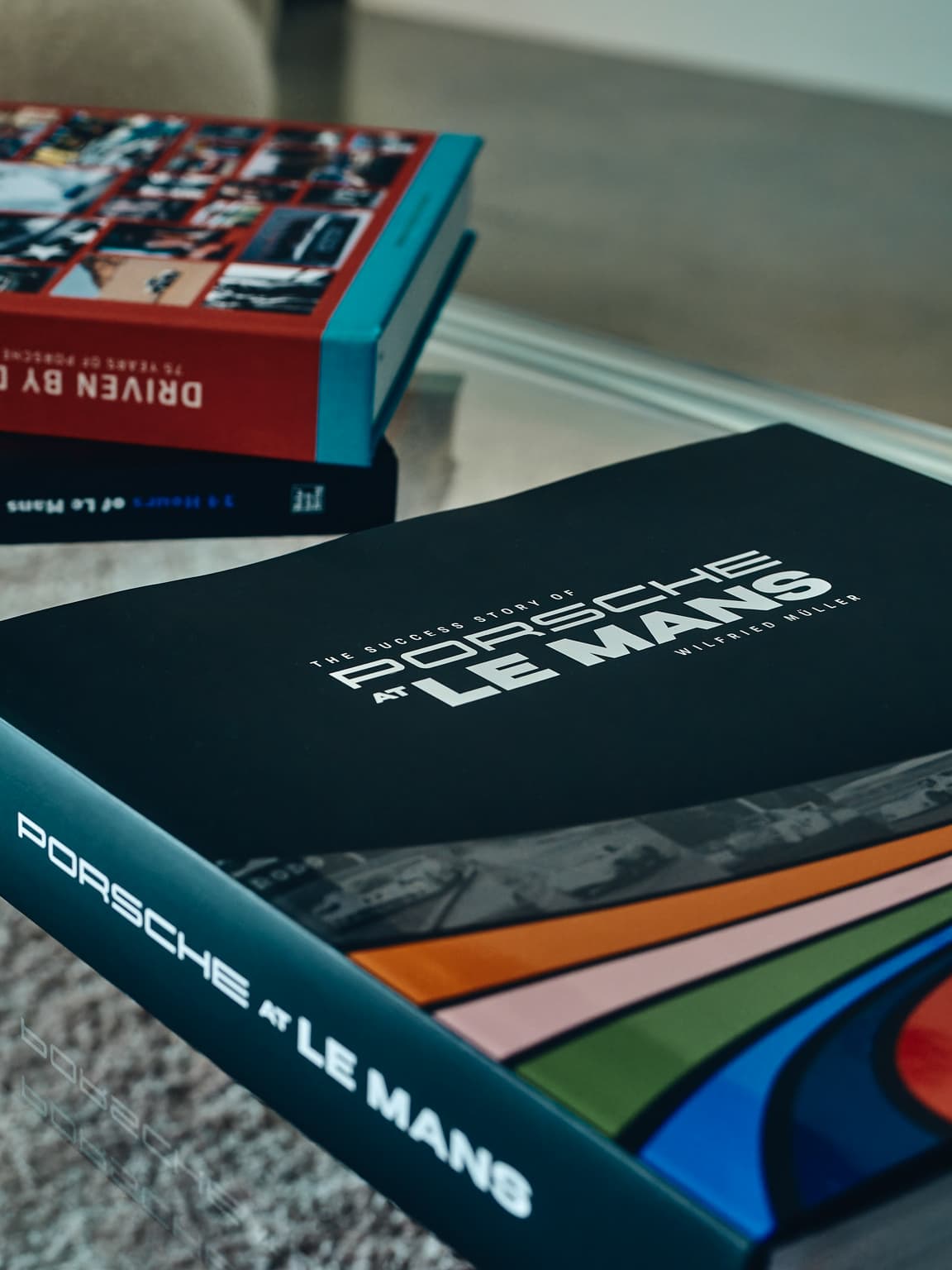 close up of a Porsche book